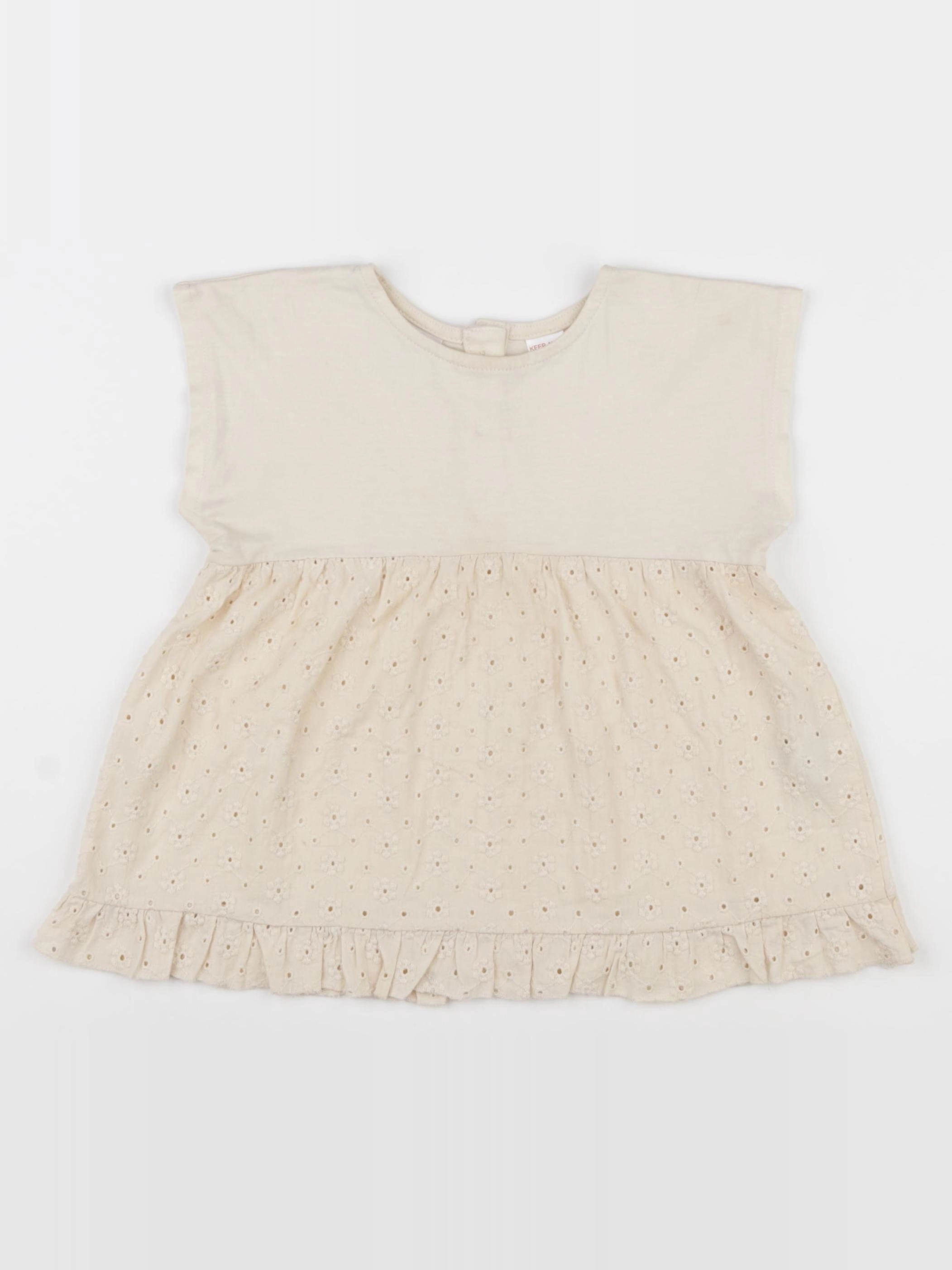 Zara - tee-shirt beige - 3/4 ans