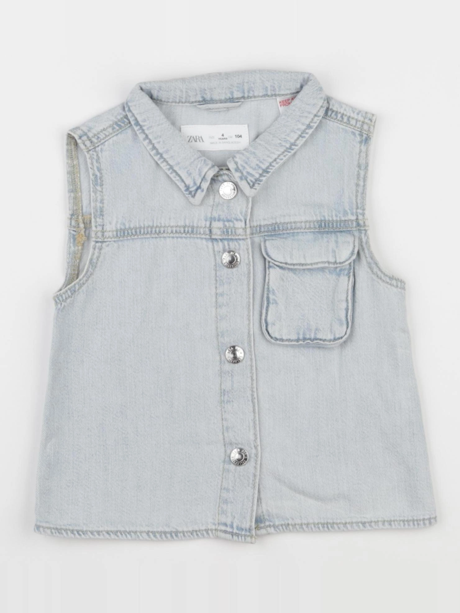Zara - chemise bleu - 4 ans
