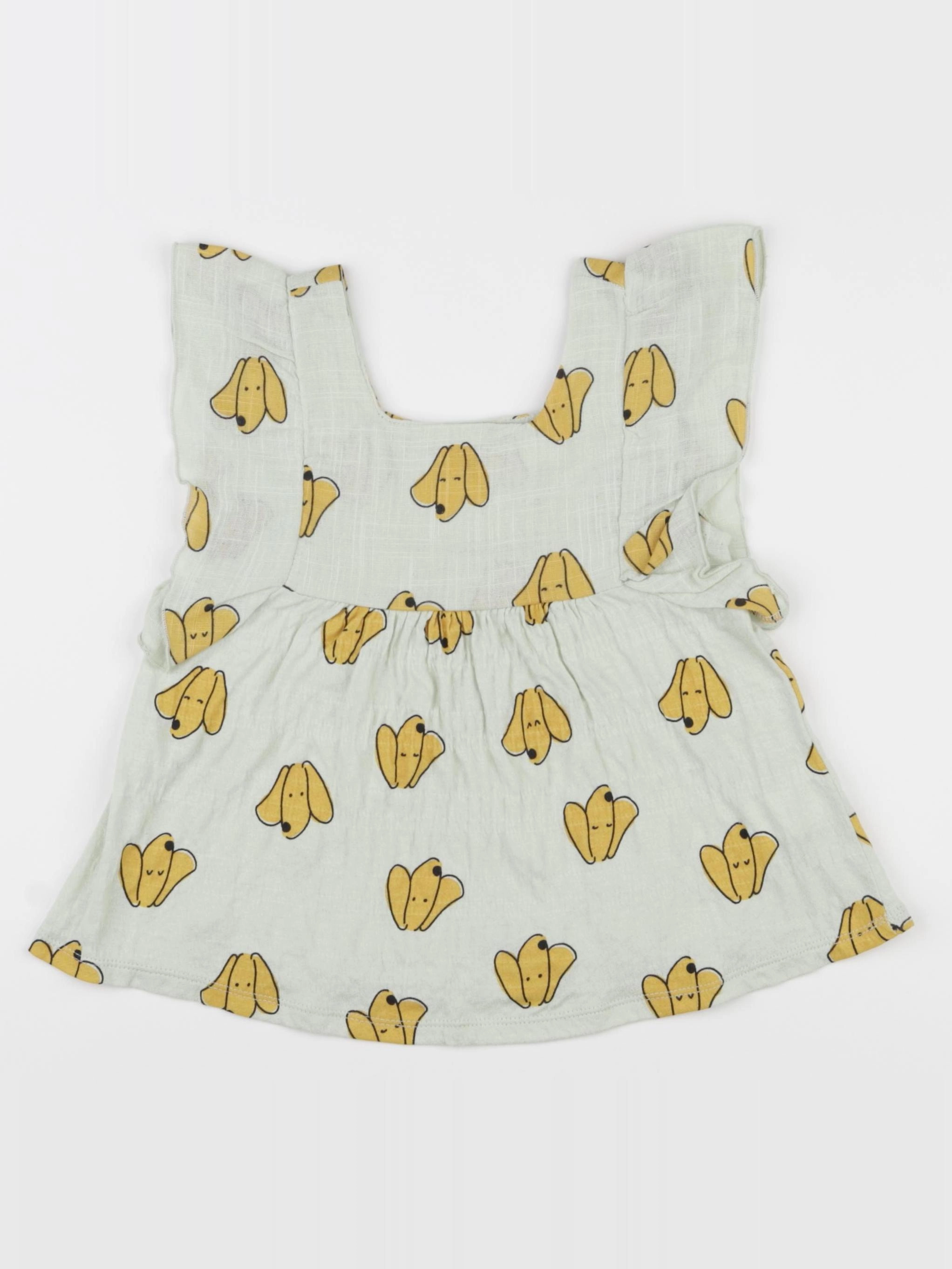 Zara - blouse vert, jaune - 4 ans