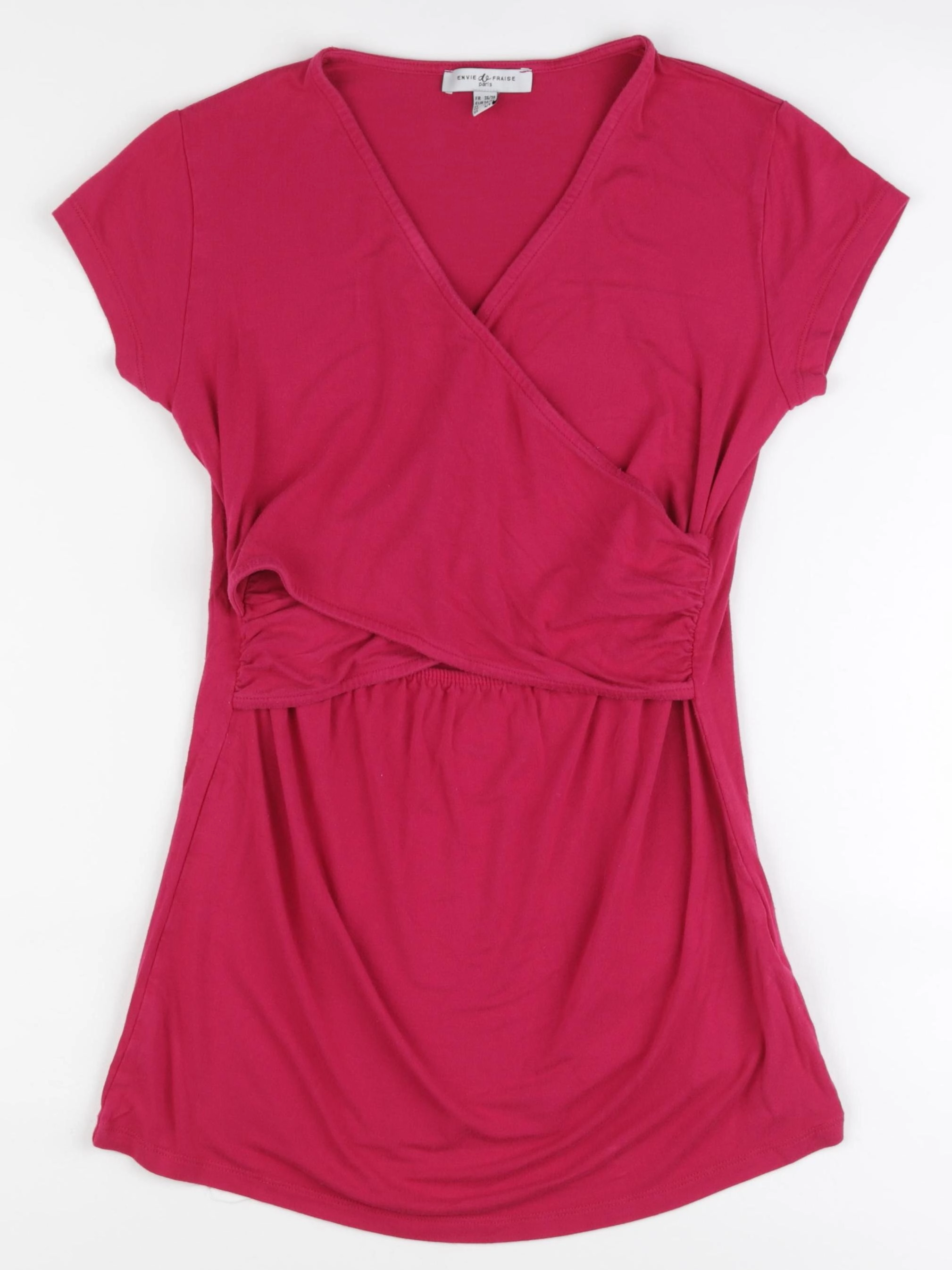 Envie de fraise - tee-shirt grossesse rose - 36 à 38