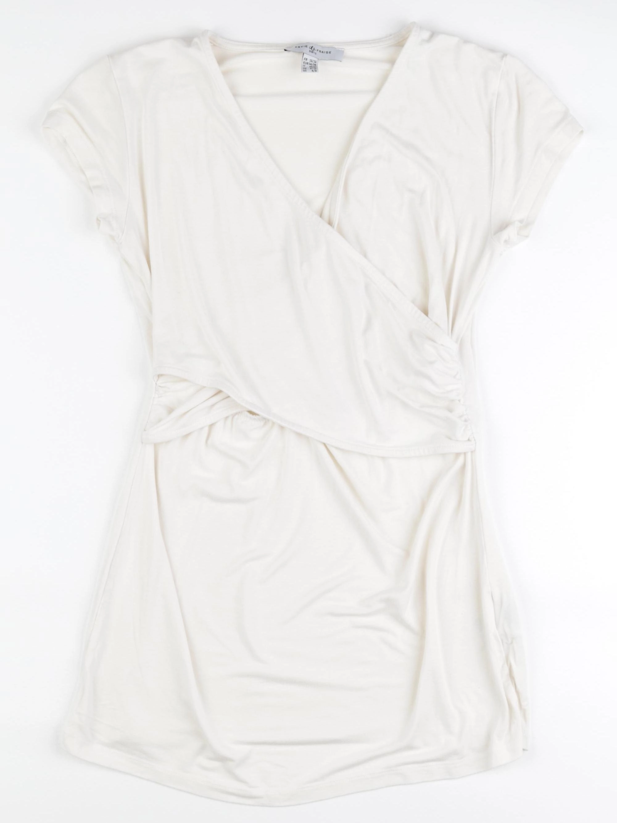 Envie de fraise - tee-shirt grossesse beige - 36 à 38