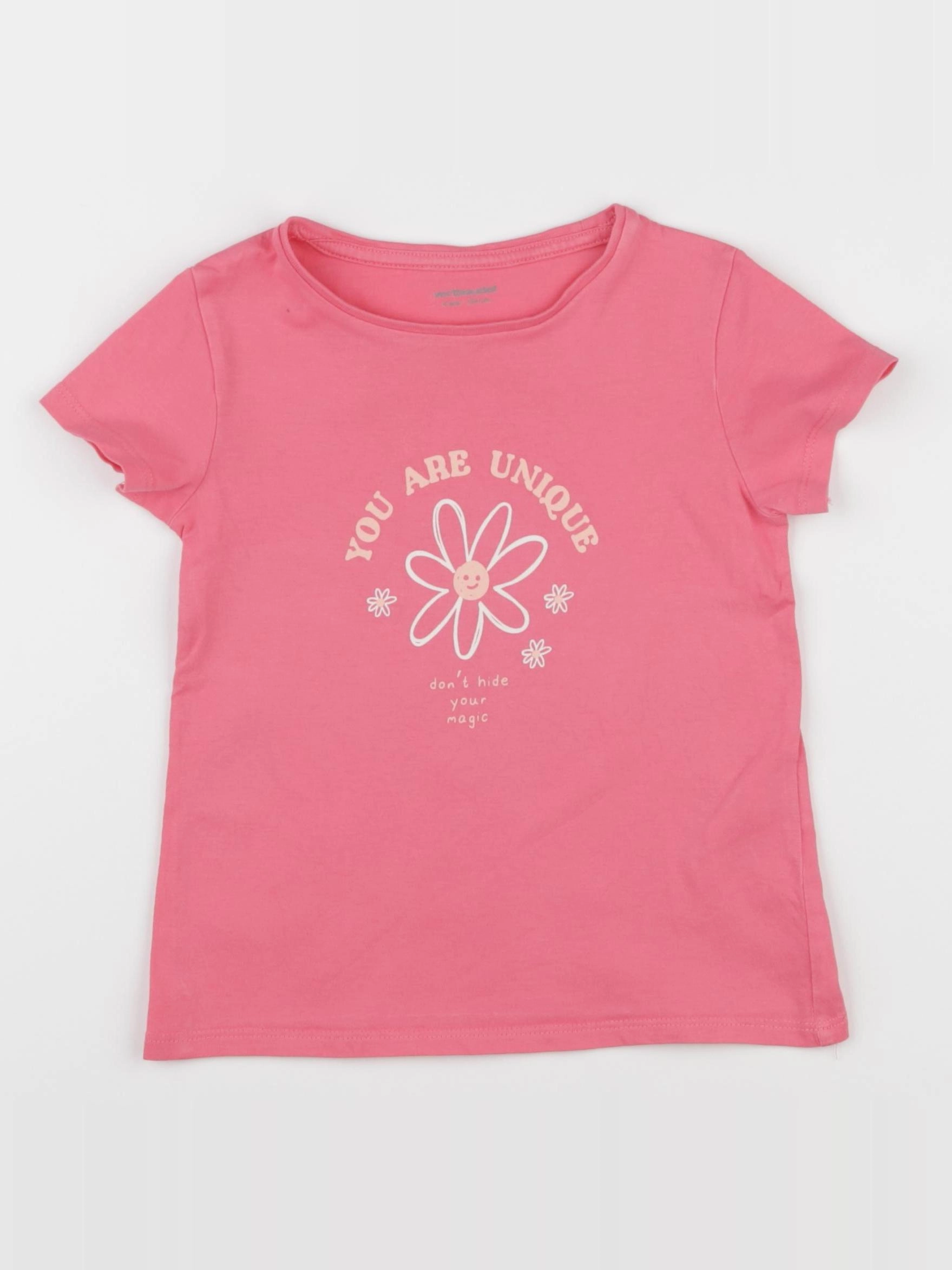 Vertbaudet - tee-shirt rose - 4 ans