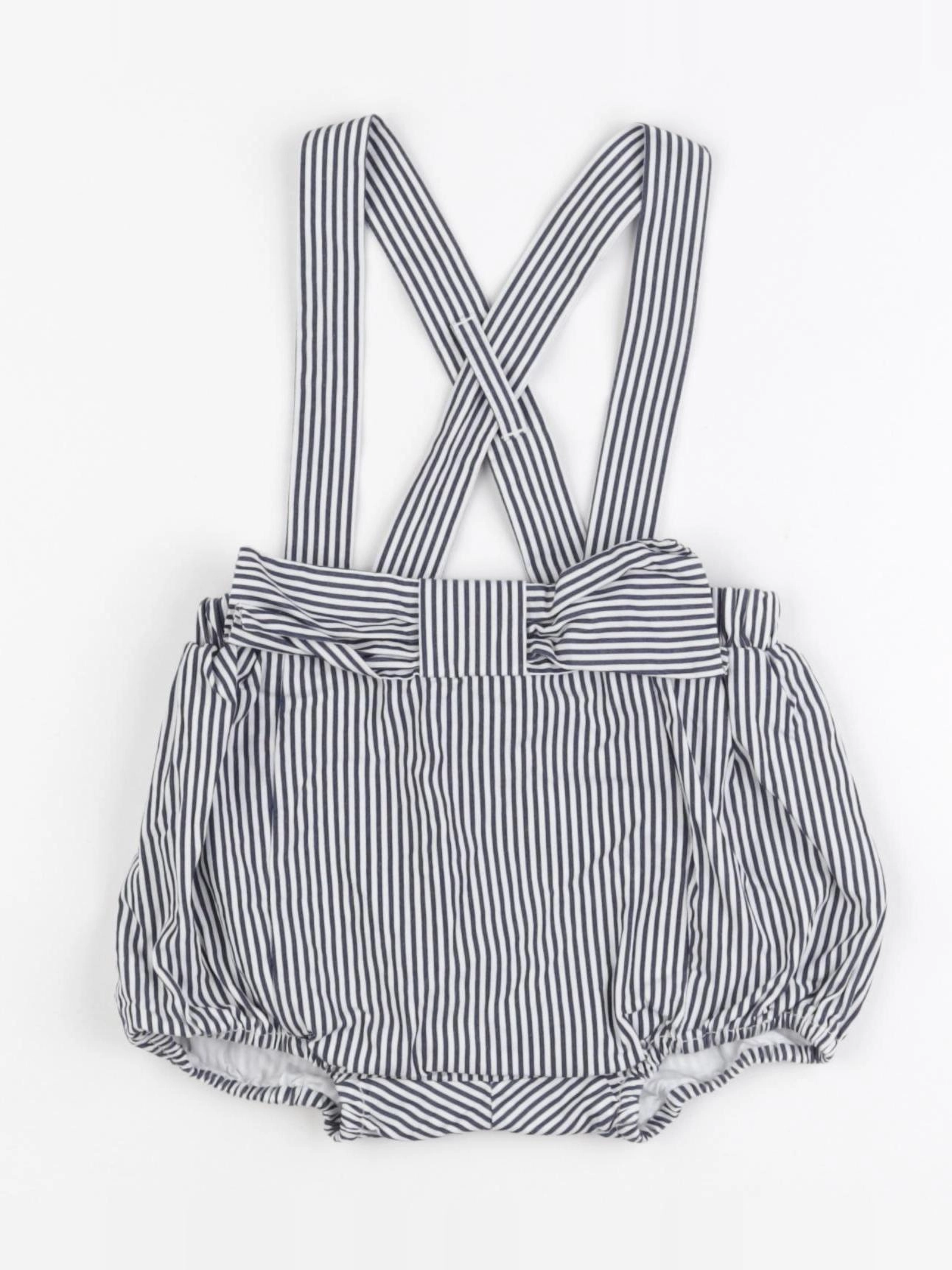 Jacadi - bloomer blanc, bleu - 6 mois