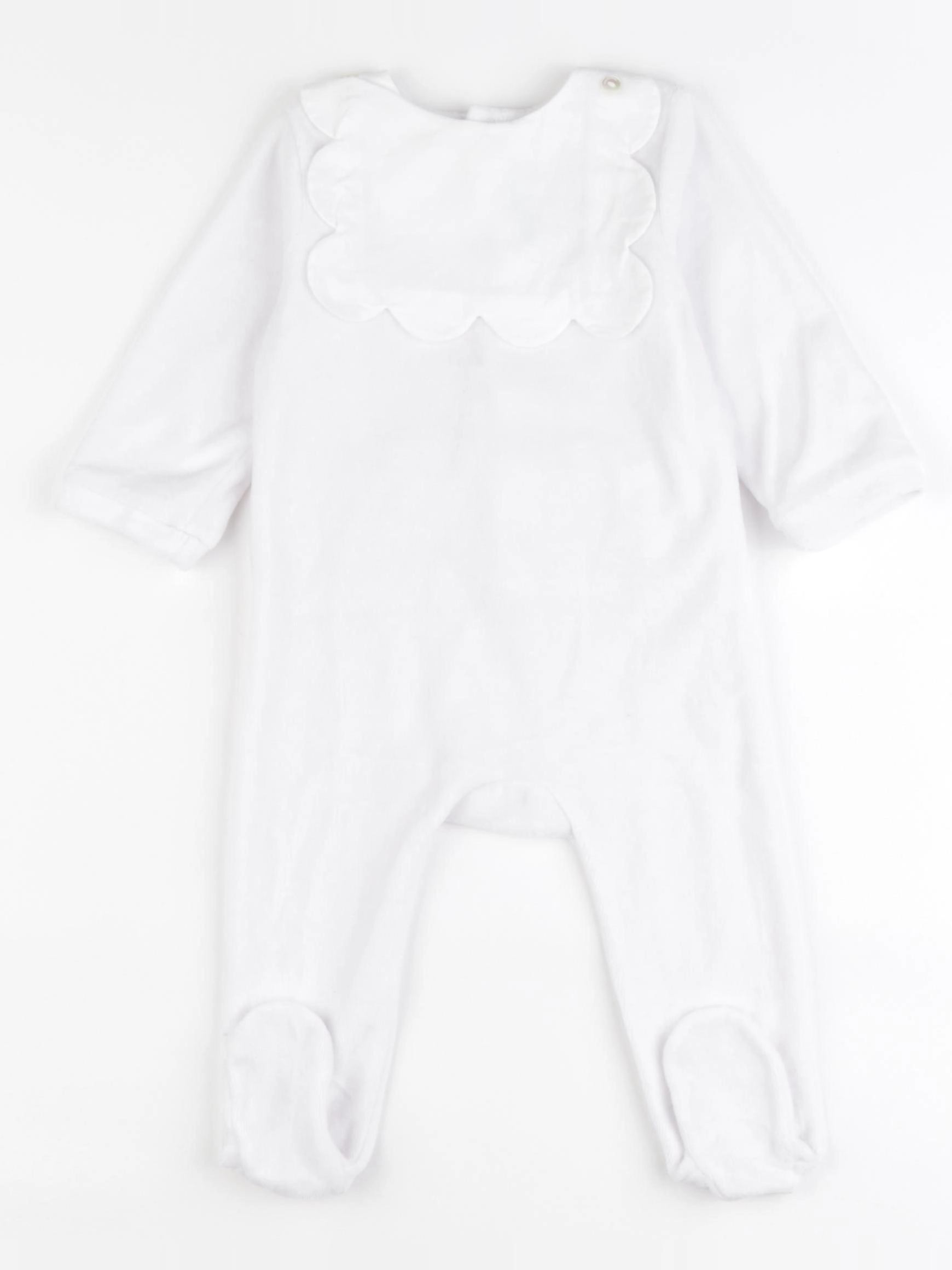 Jacadi - pyjama velours blanc - 9 mois