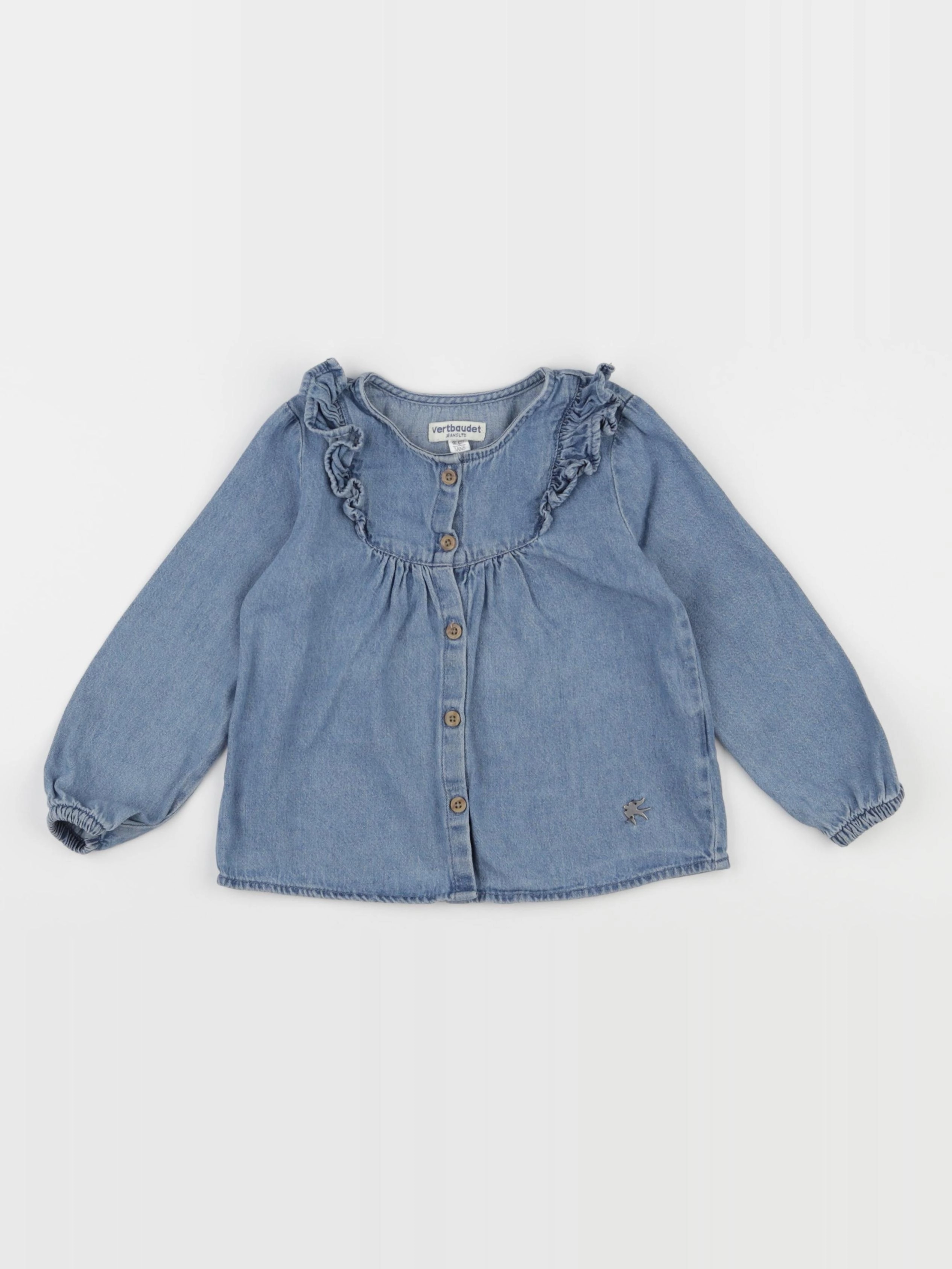 Vertbaudet - blouse bleu - 3 ans
