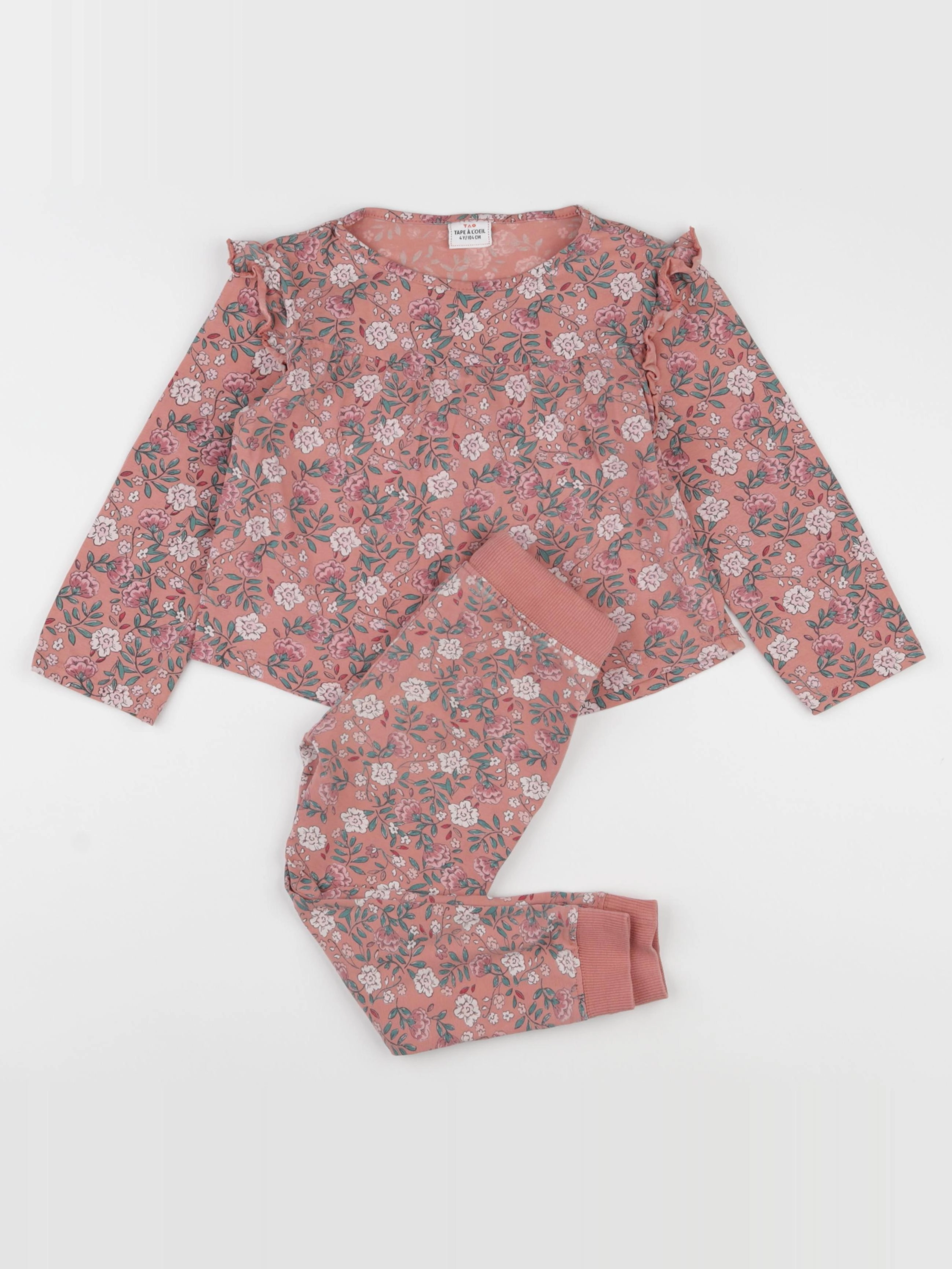 Tape à l'oeil - pyjama coton rose - 4 ans