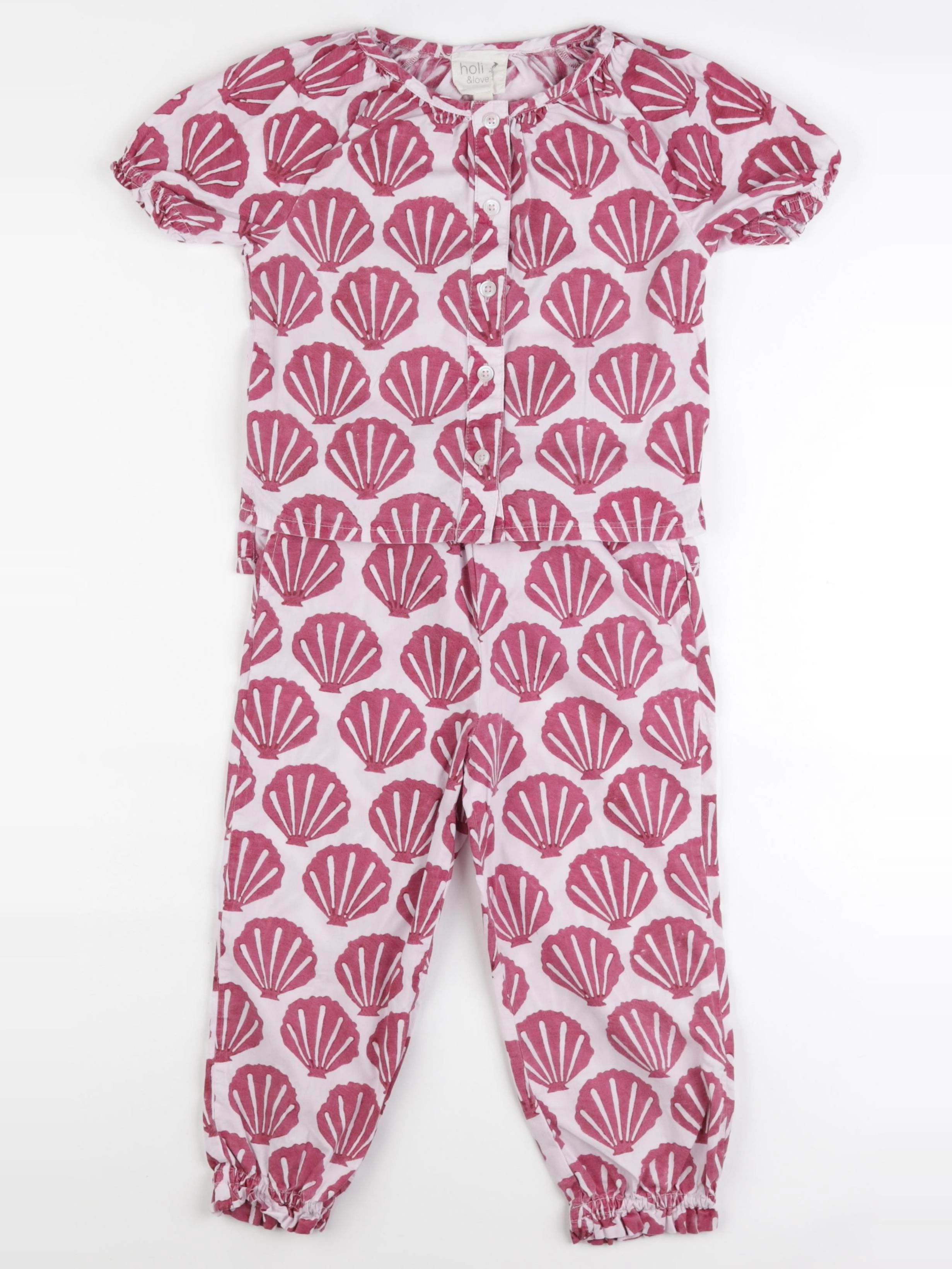 Holi & Love - ensemble rose - 4/5 ans