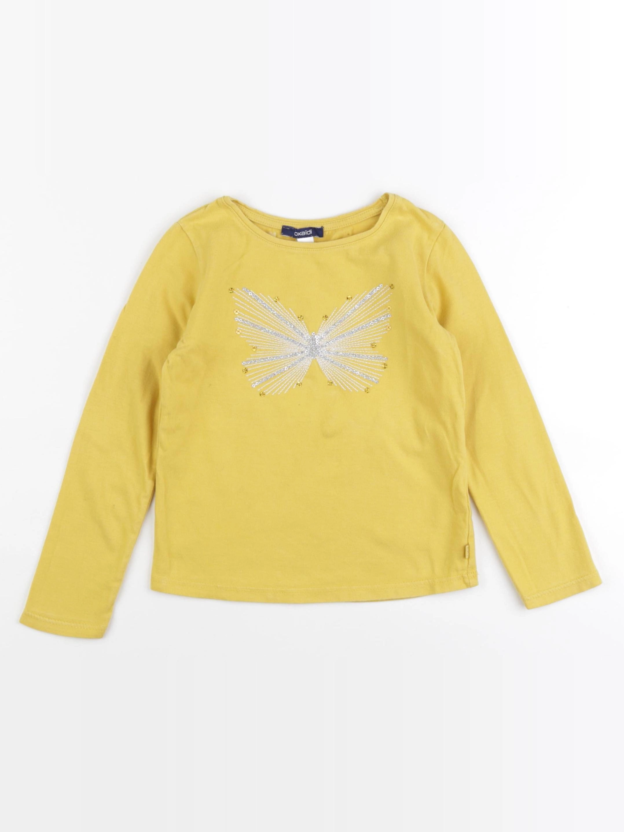 Okaidi - tee-shirt jaune - 5 ans