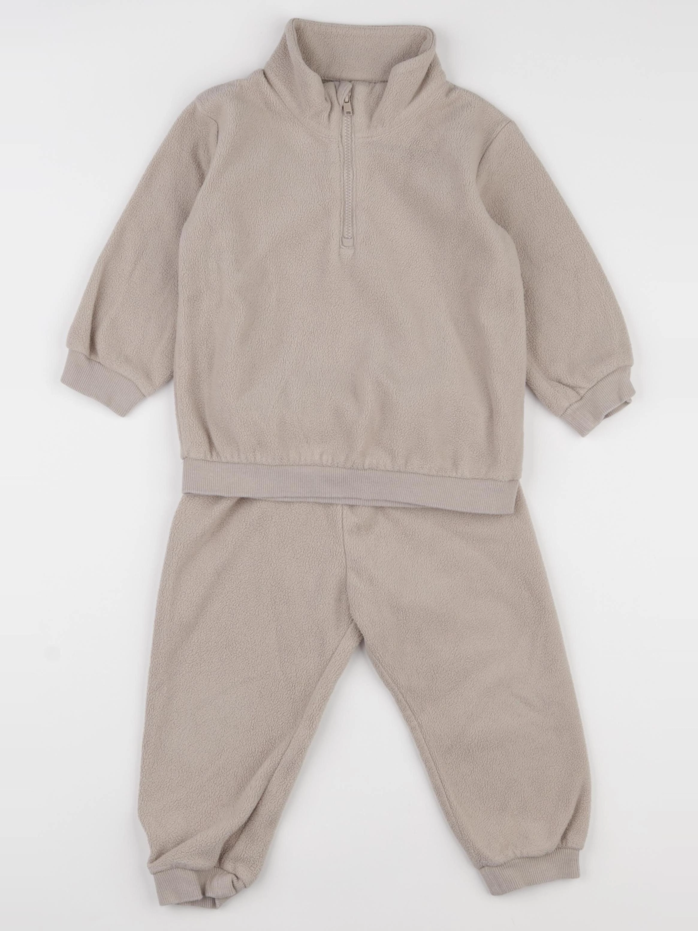 H&M - ensemble beige - 12/18 mois