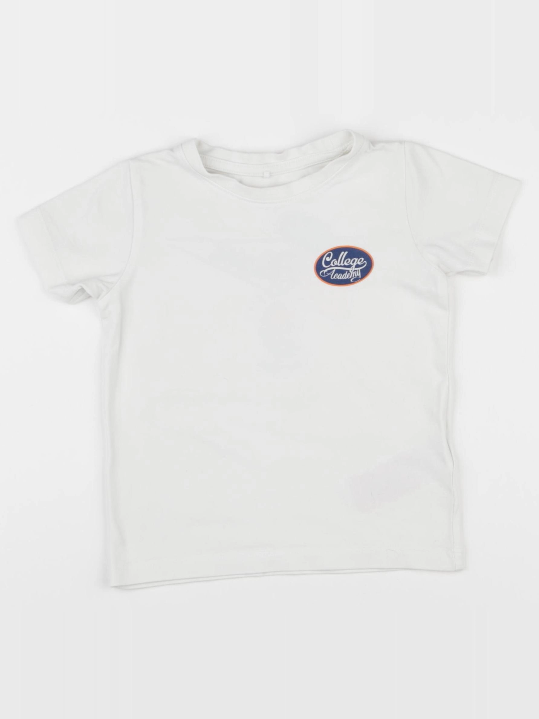 Name it - tee-shirt imprimé au dos blanc - 12/18 mois