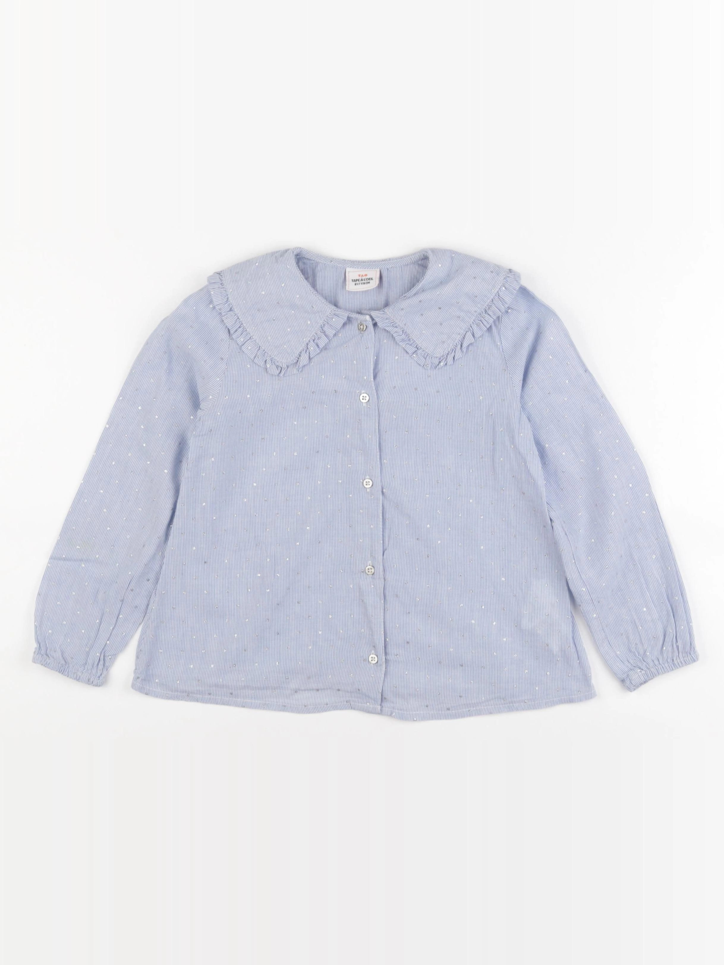 Tape à l'oeil - blouse bleu, blanc - 6 ans