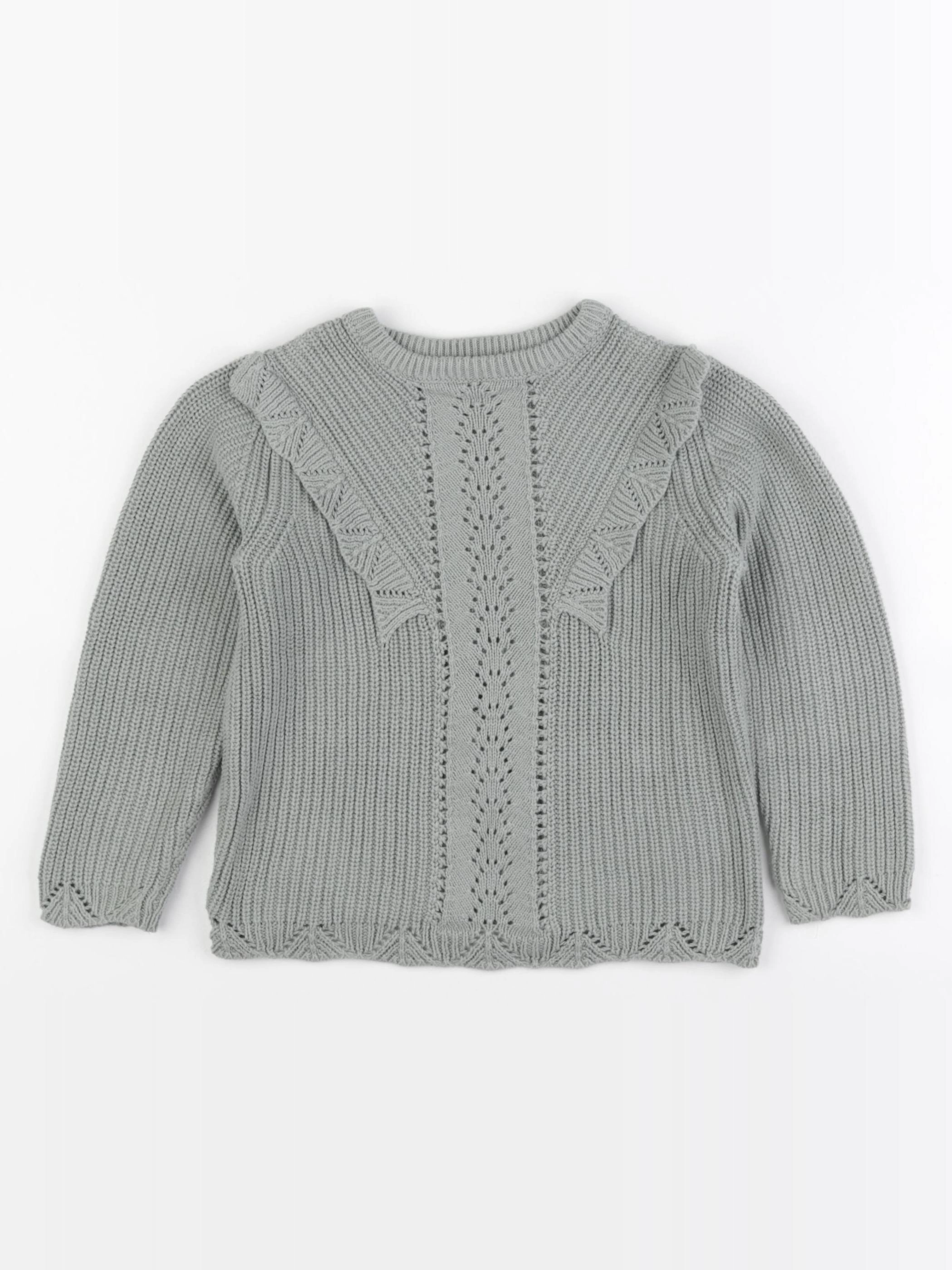 Vertbaudet - pull vert - 6 ans