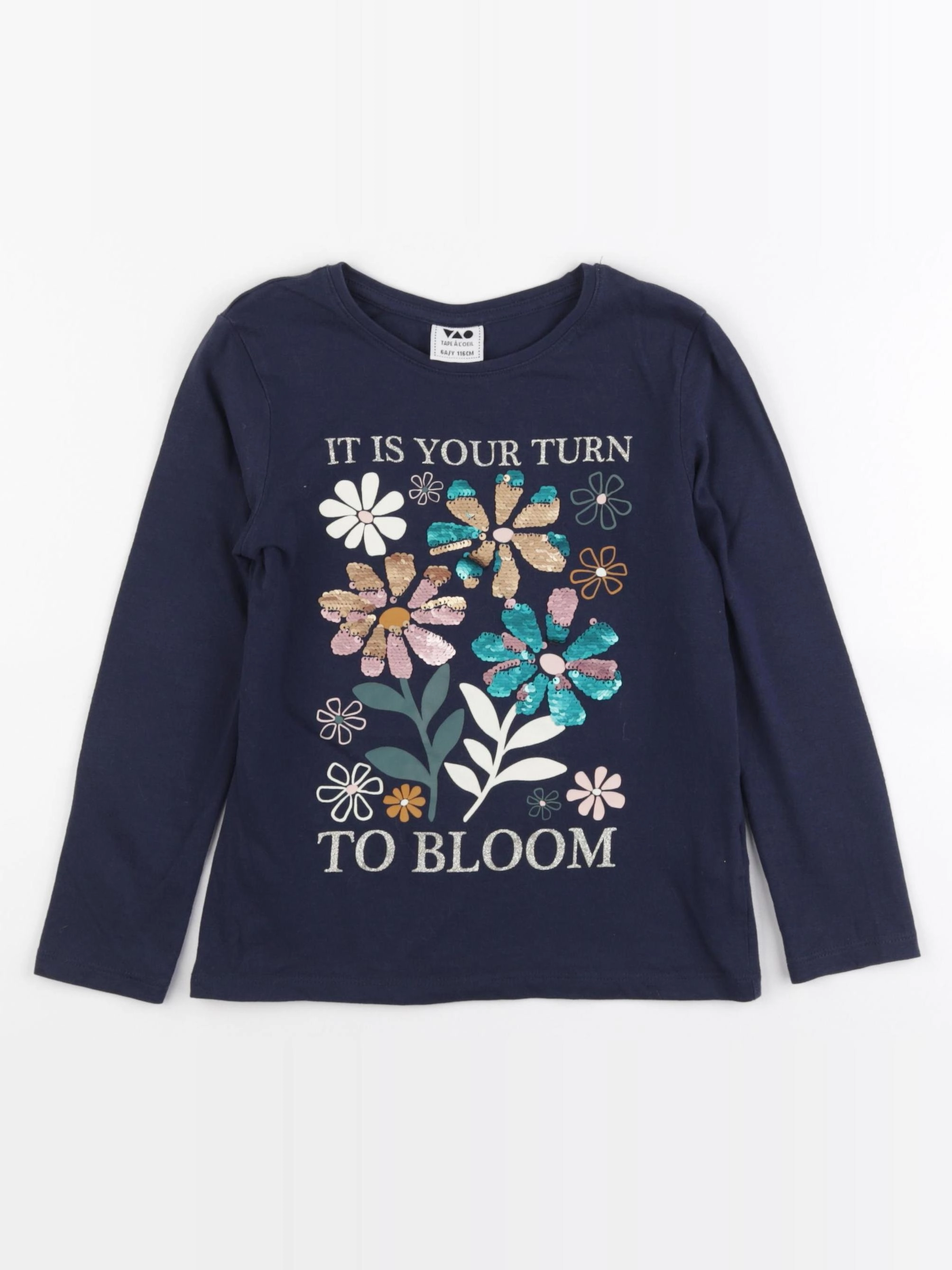 Tape à l'oeil - tee-shirt bleu - 6 ans