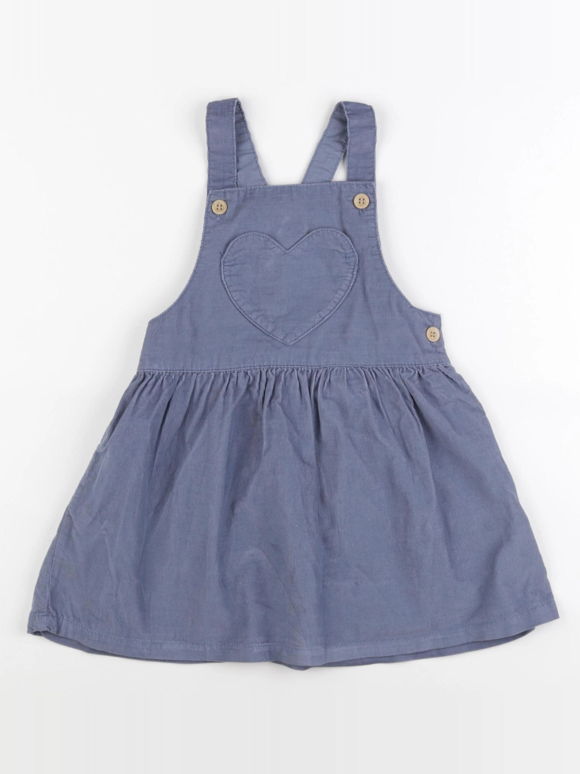H&M - robe bleu - 2/3 ans