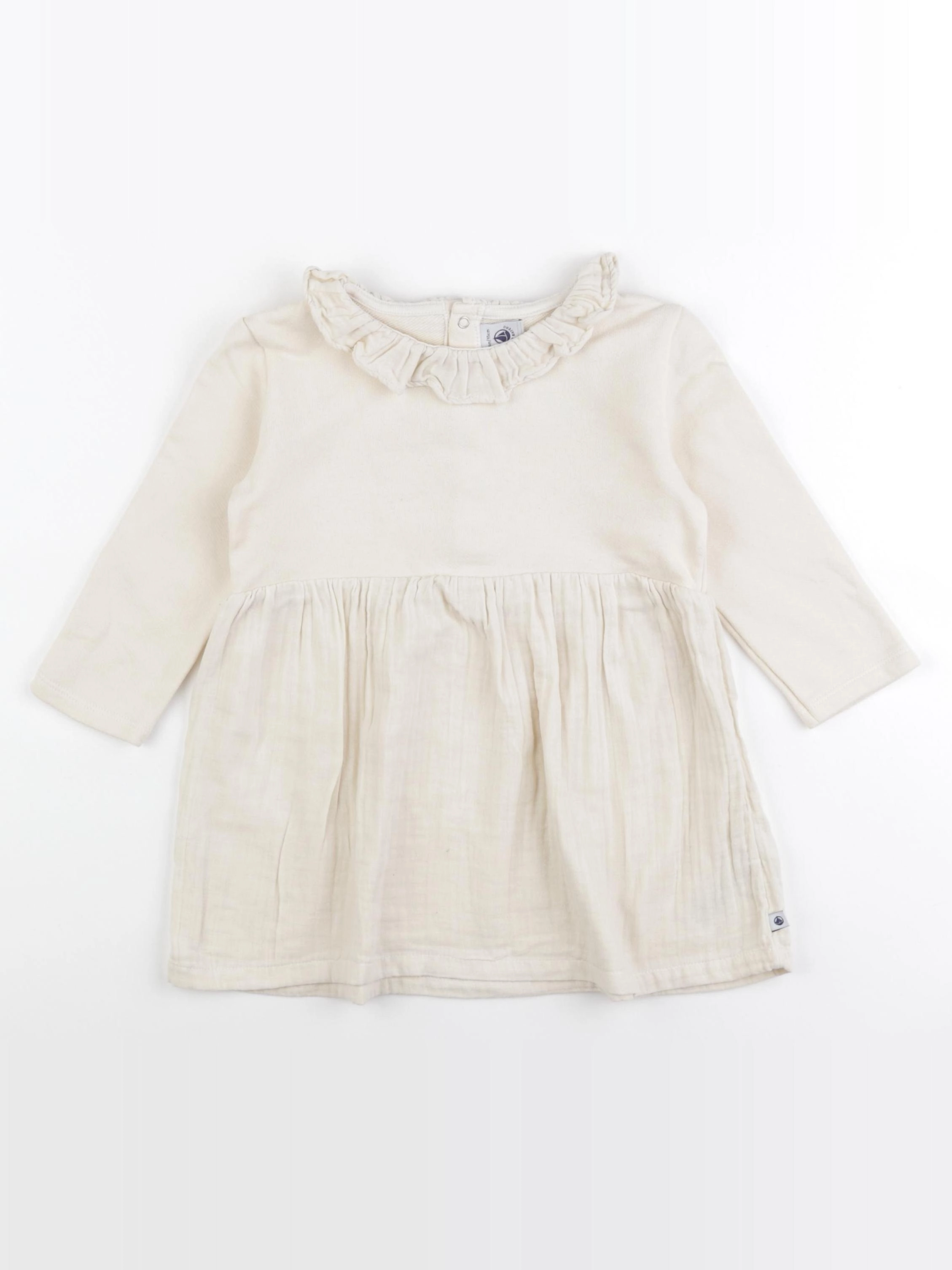 Petit Bateau - robe beige - 36 mois
