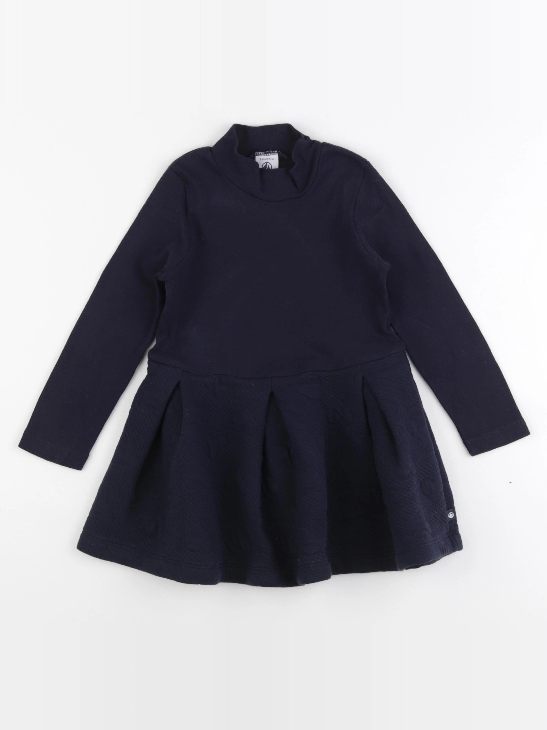 Petit Bateau - robe bleu - 3 ans