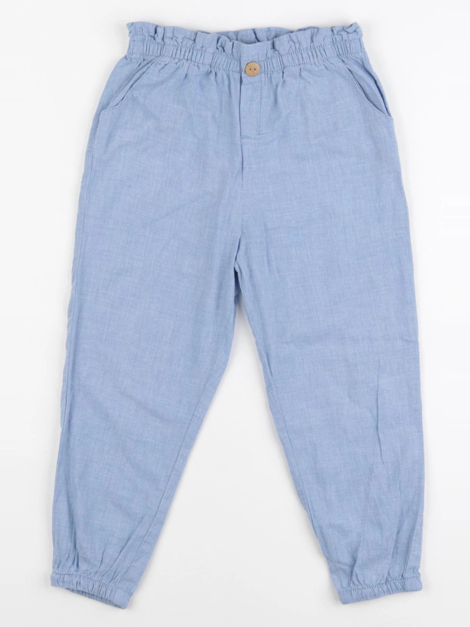 H&M - pantalon bleu - 3/4 ans
