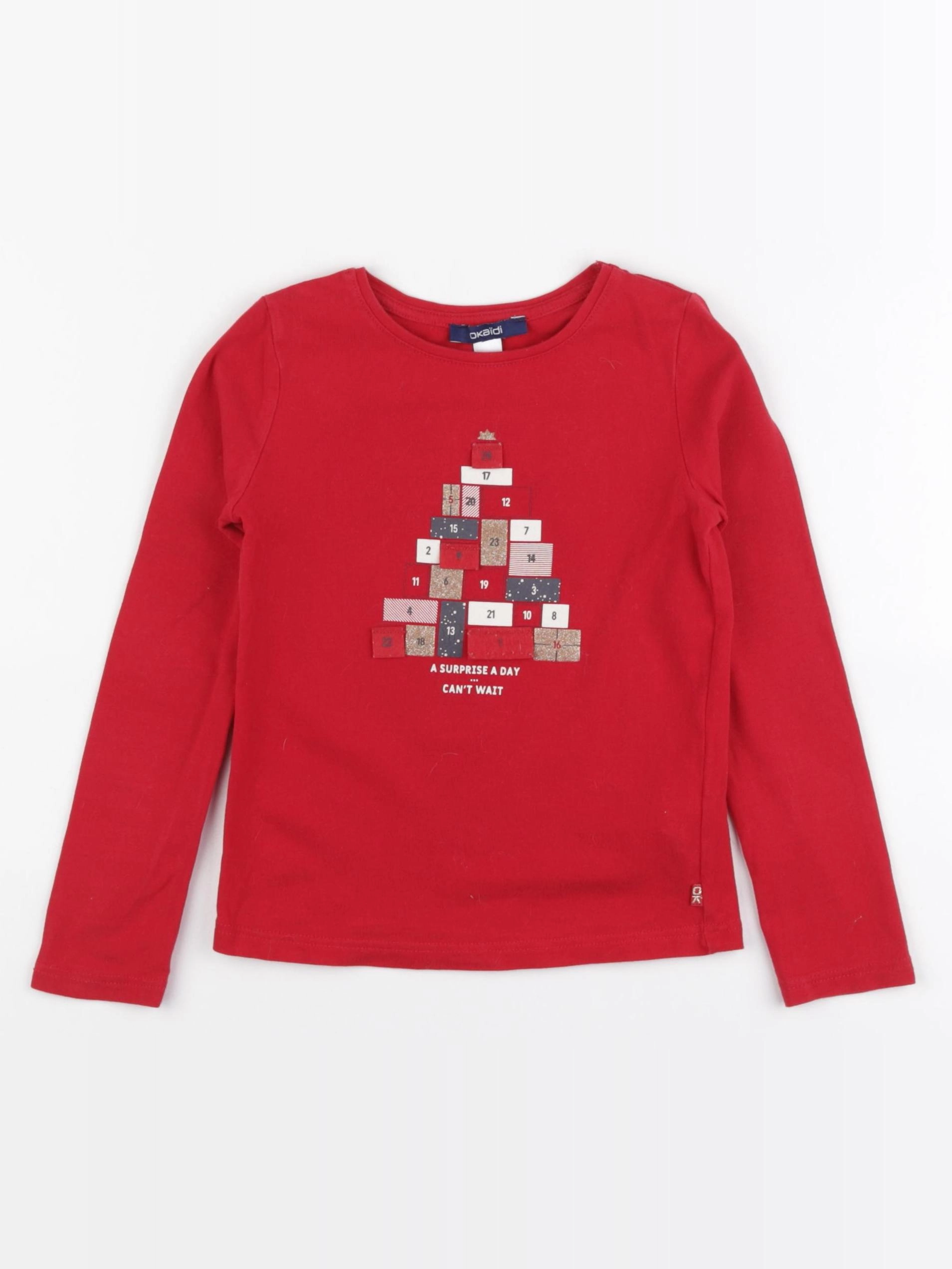 Okaidi - tee-shirt rouge - 4 ans