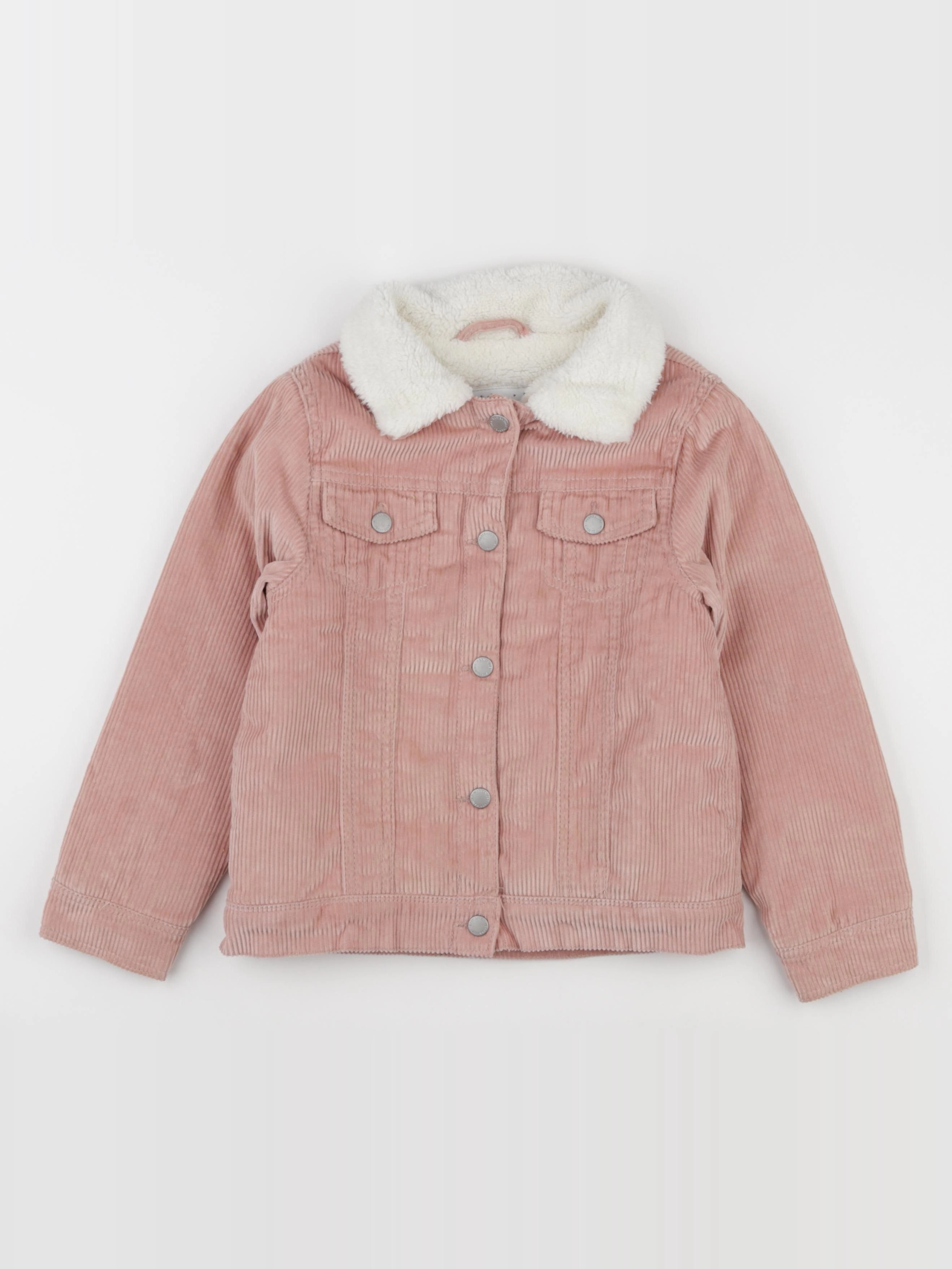 Vertbaudet - veste doublé rose - 7 ans