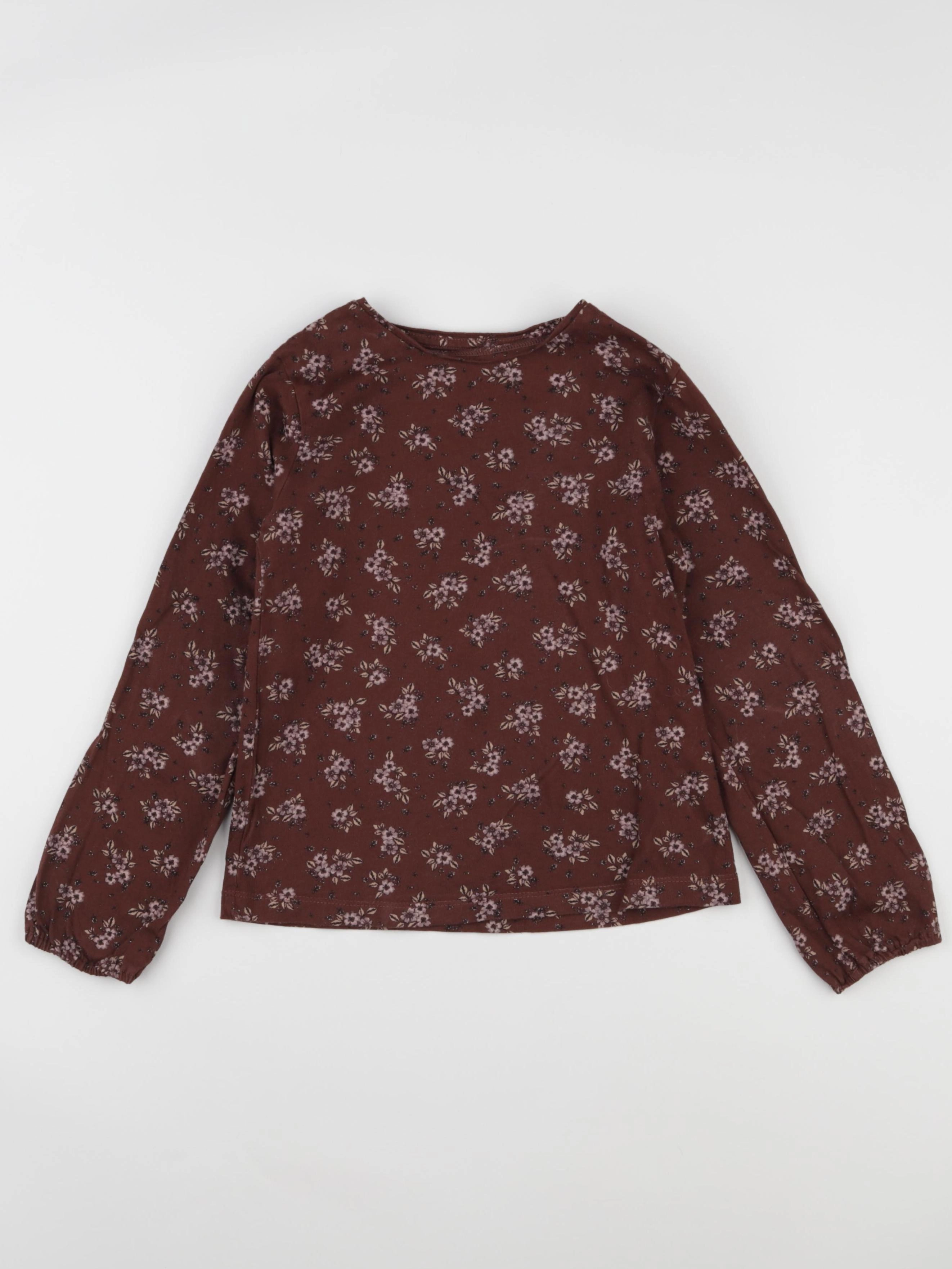 Vertbaudet - tee-shirt marron - 8 ans