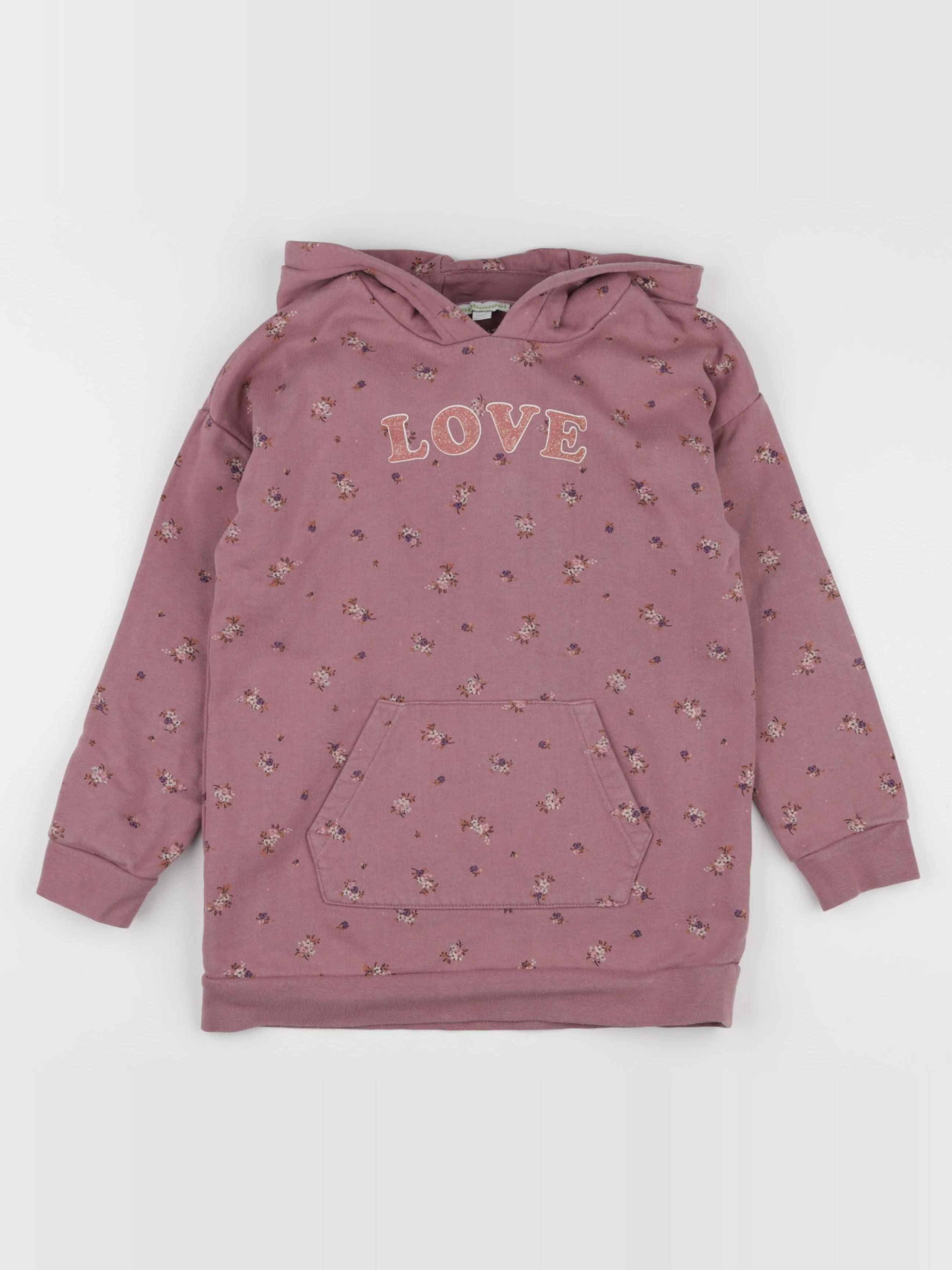Vertbaudet - sweat rose - 8 ans