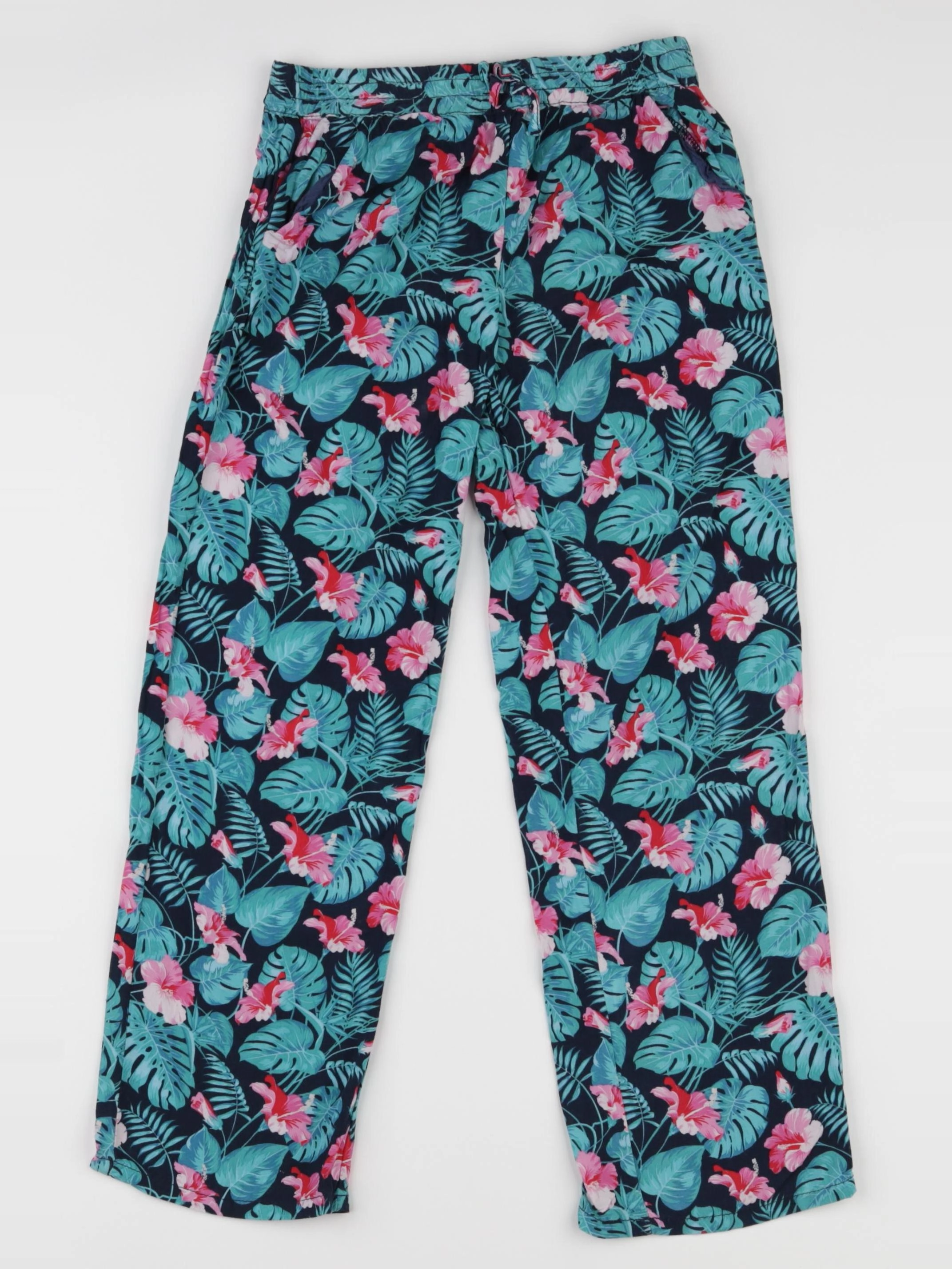 Vertbaudet - pantalon bleu, vert - 7 ans