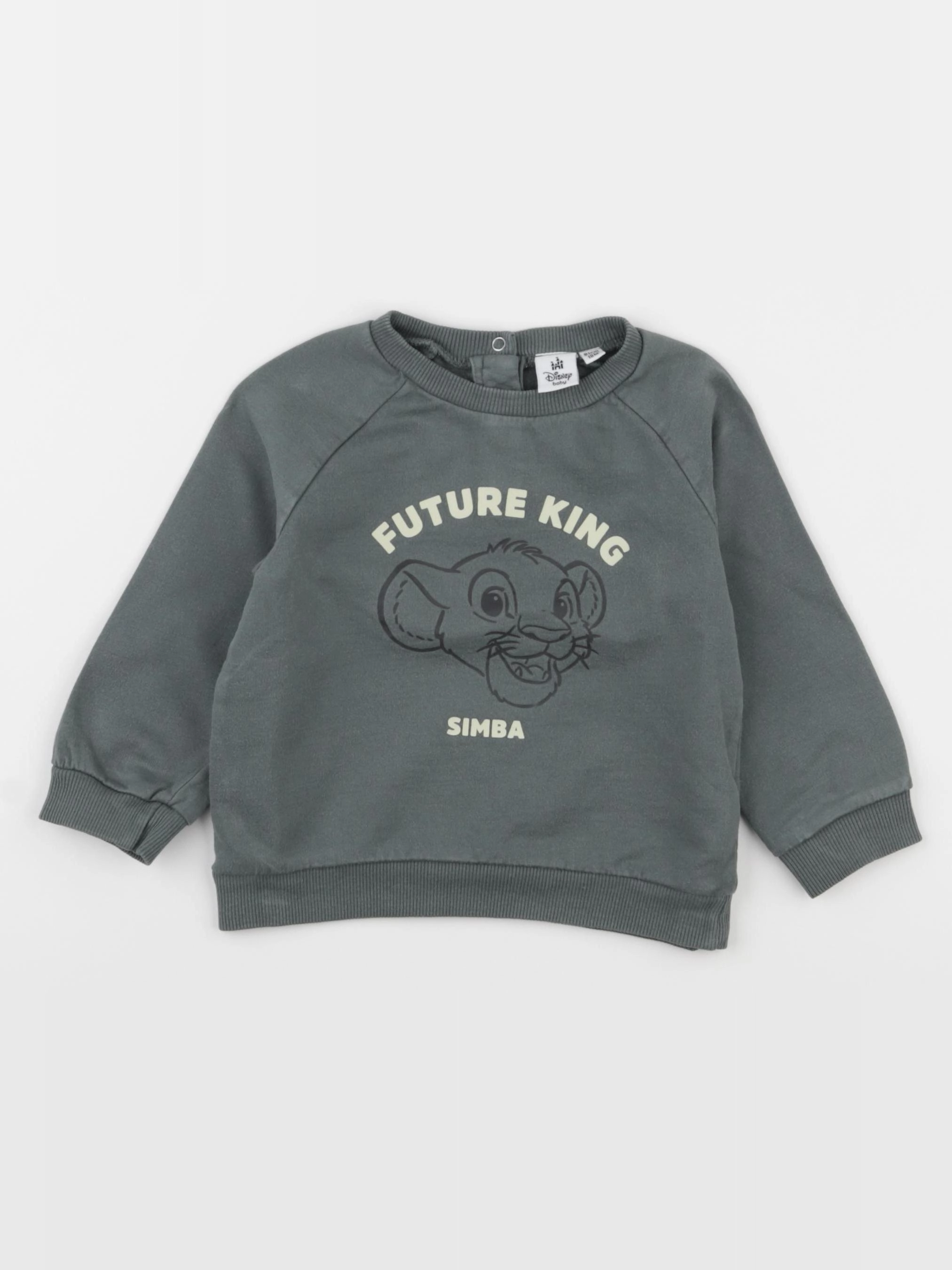 Vertbaudet - sweat vert - 18 mois