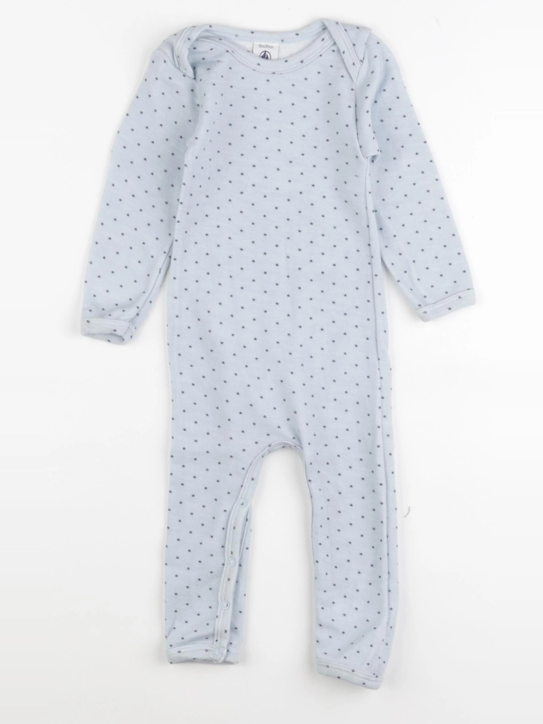 Petit Bateau - pyjama coton bleu - 18 mois