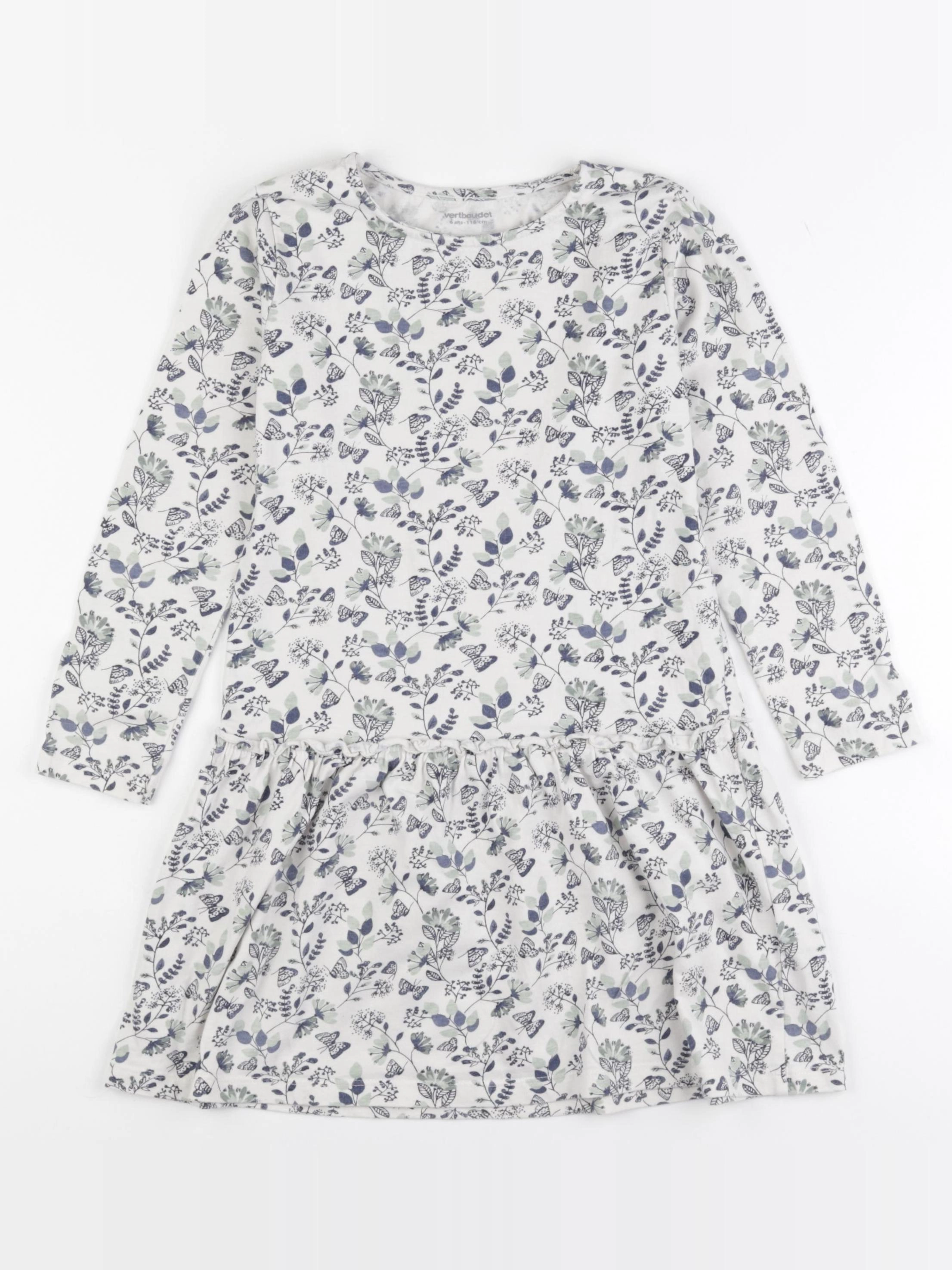 Vertbaudet - robe multicolore - 6 ans