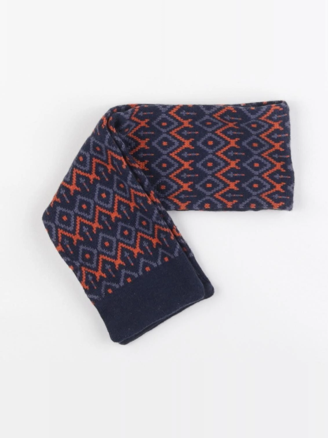 Vertbaudet - écharpe bleu, orange - 3/6 mois