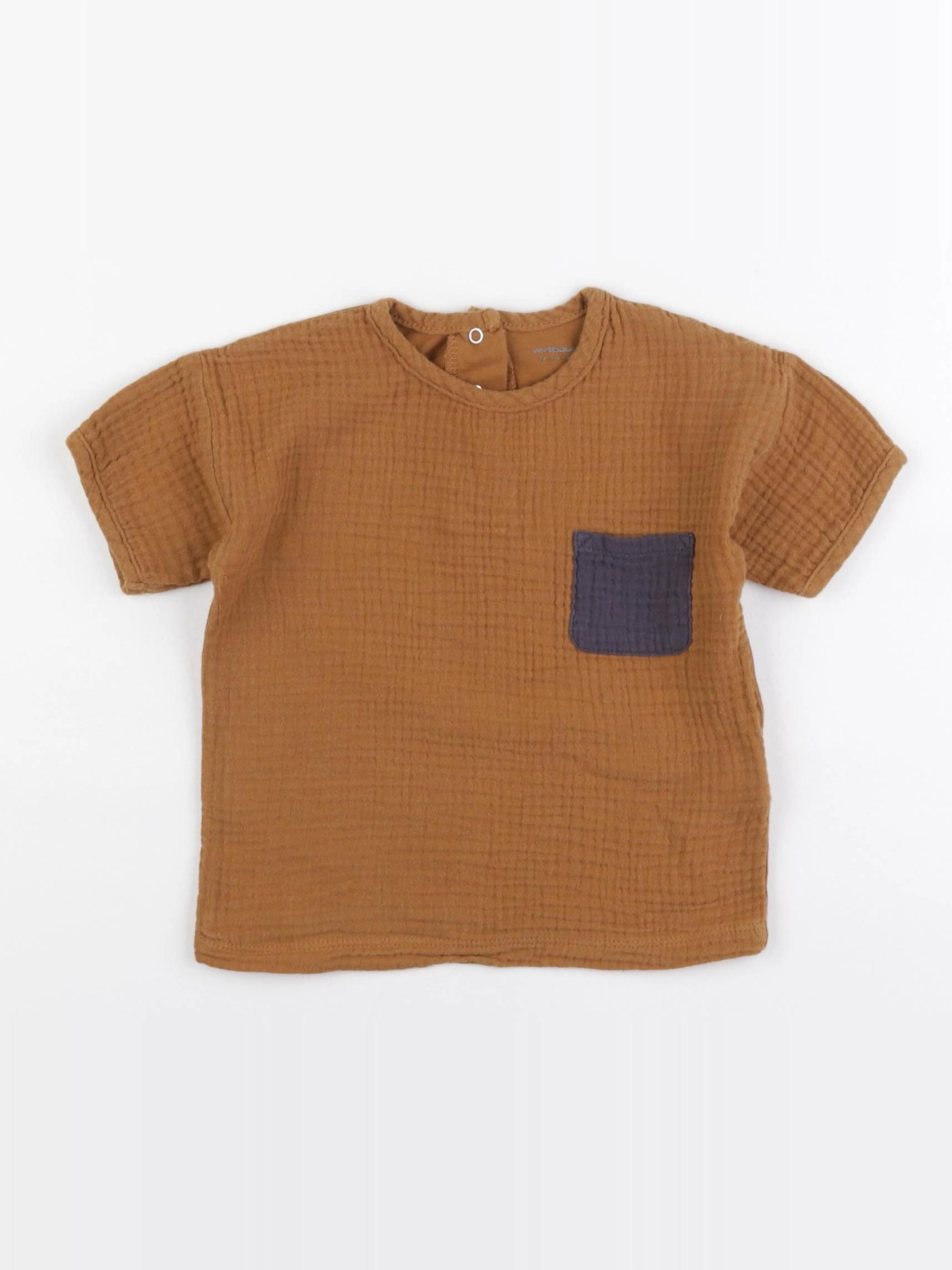 Vertbaudet - tee-shirt marron - 2 ans