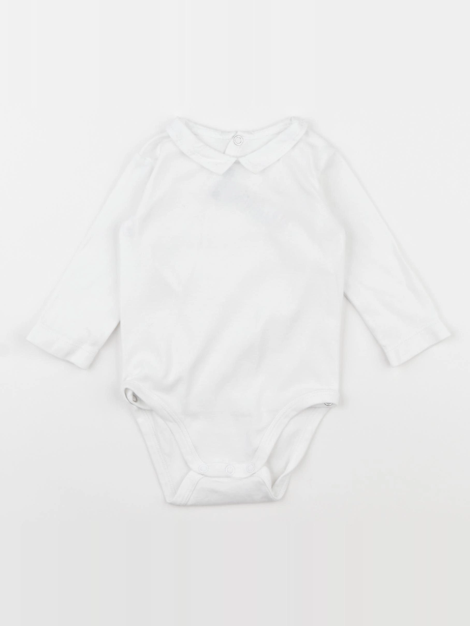 Jacadi - body à col blanc - 6 mois