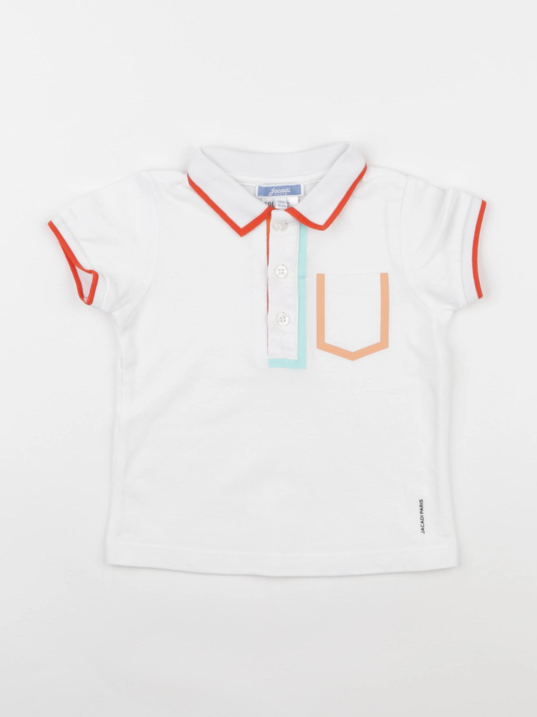 Jacadi - polo blanc - 18 mois