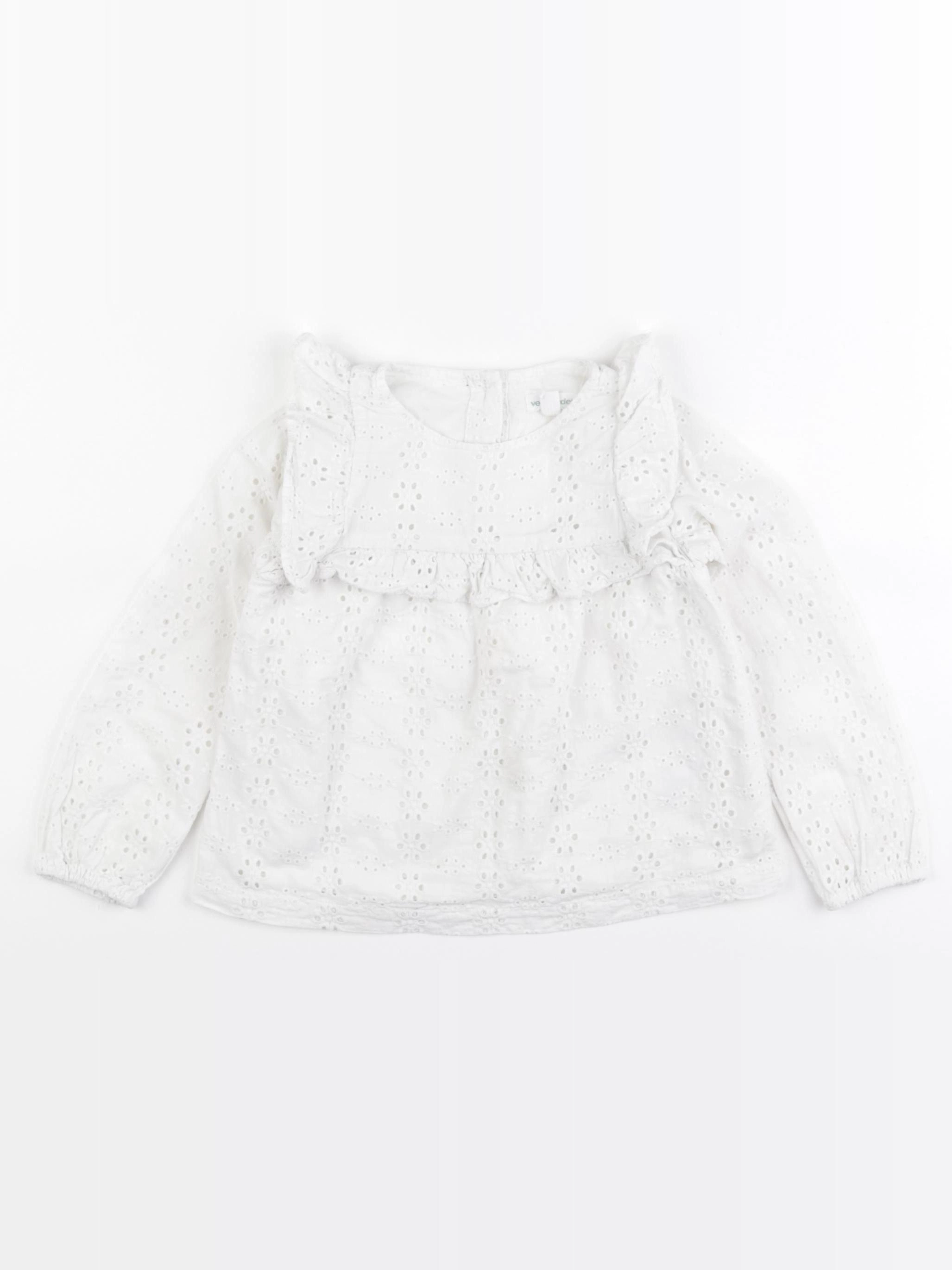 Vertbaudet - blouse blanc - 2 ans