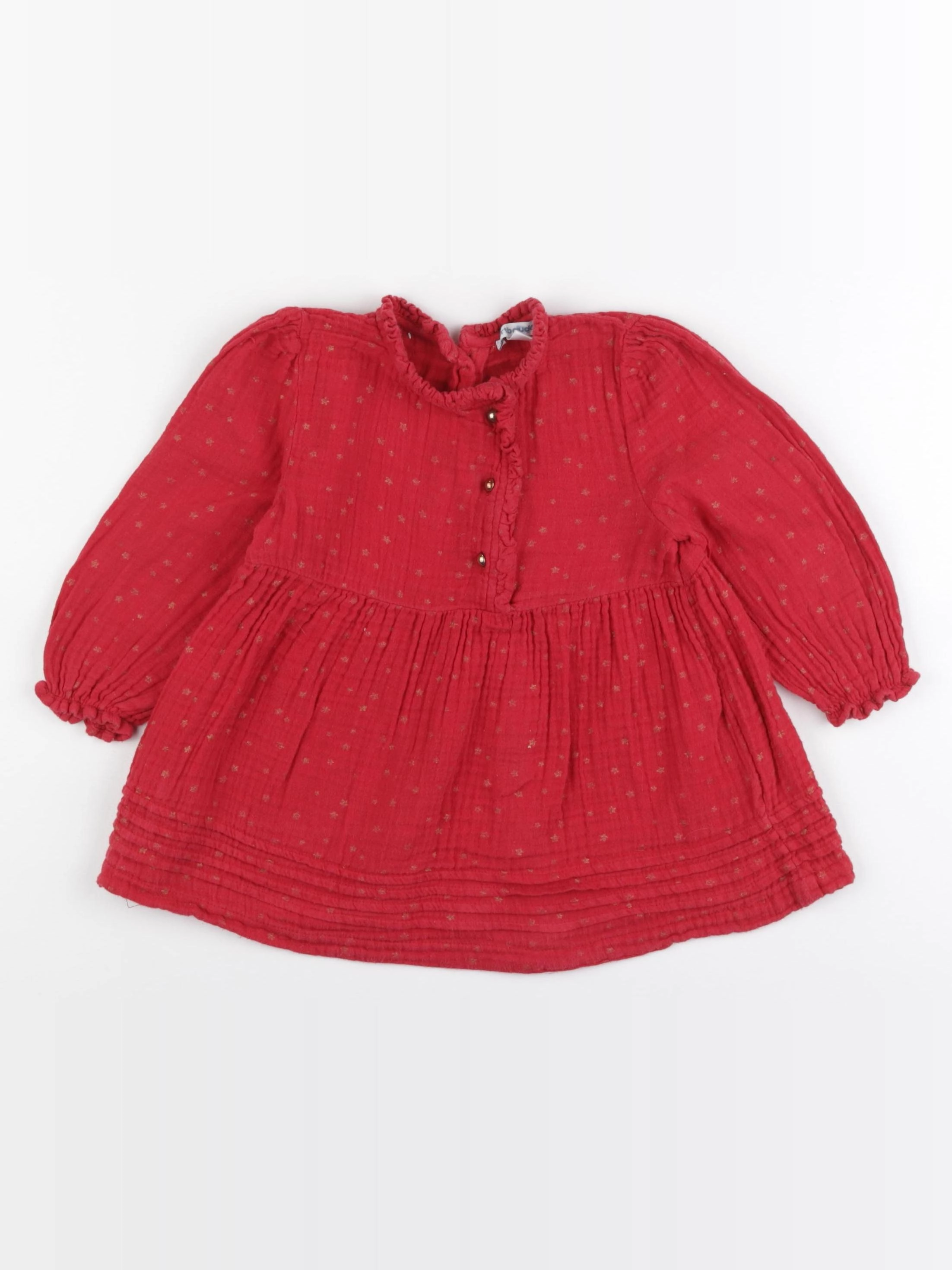 Vertbaudet - robe rouge - 2 ans