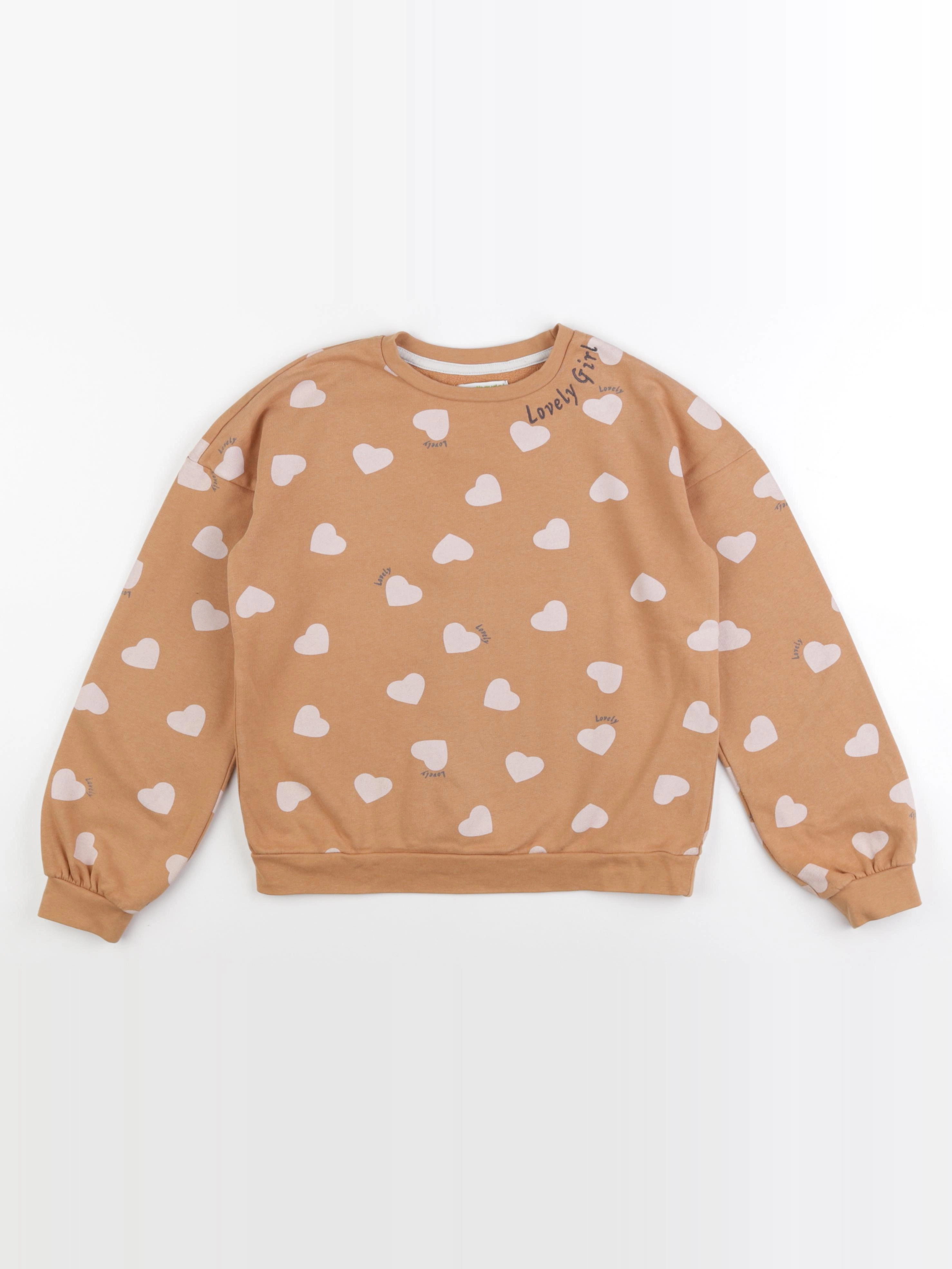 Vertbaudet - sweat marron - 10 ans