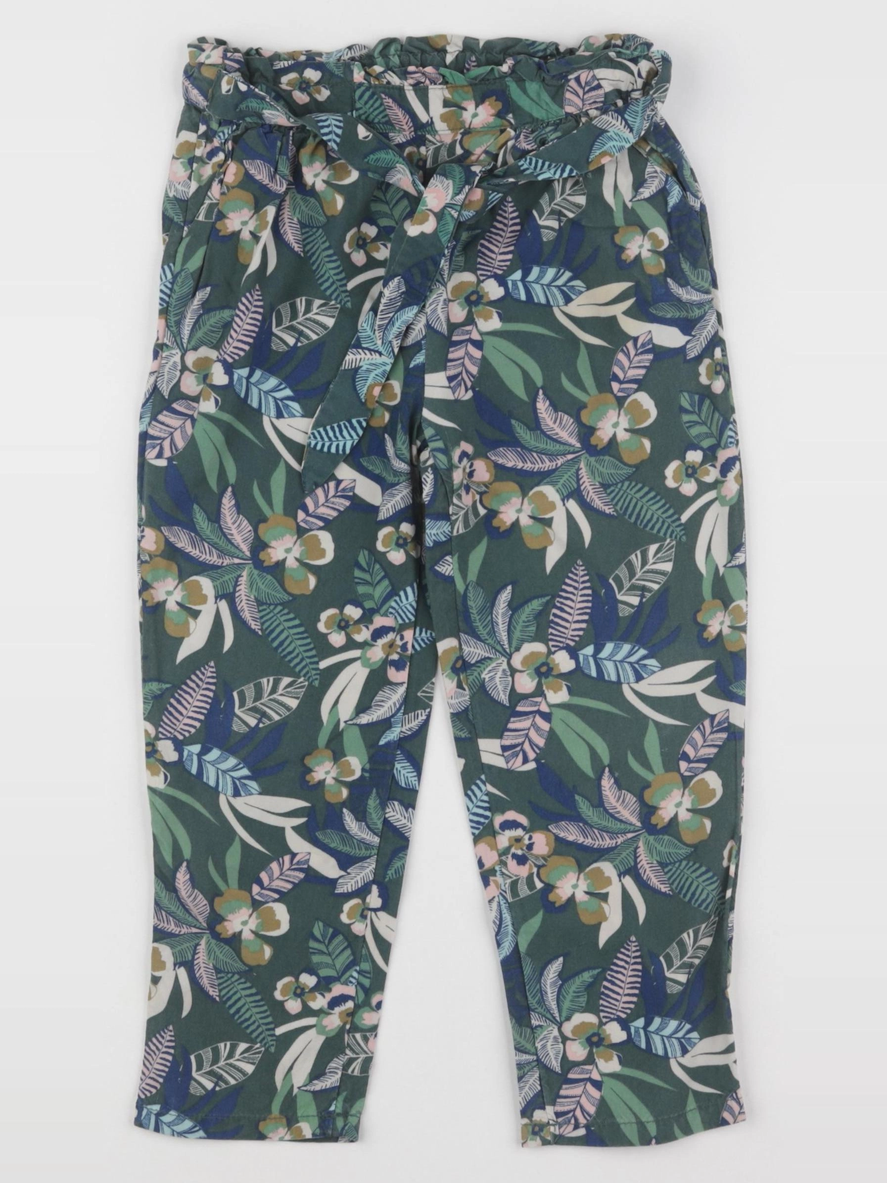 Vertbaudet - pantalon vert - 4 ans