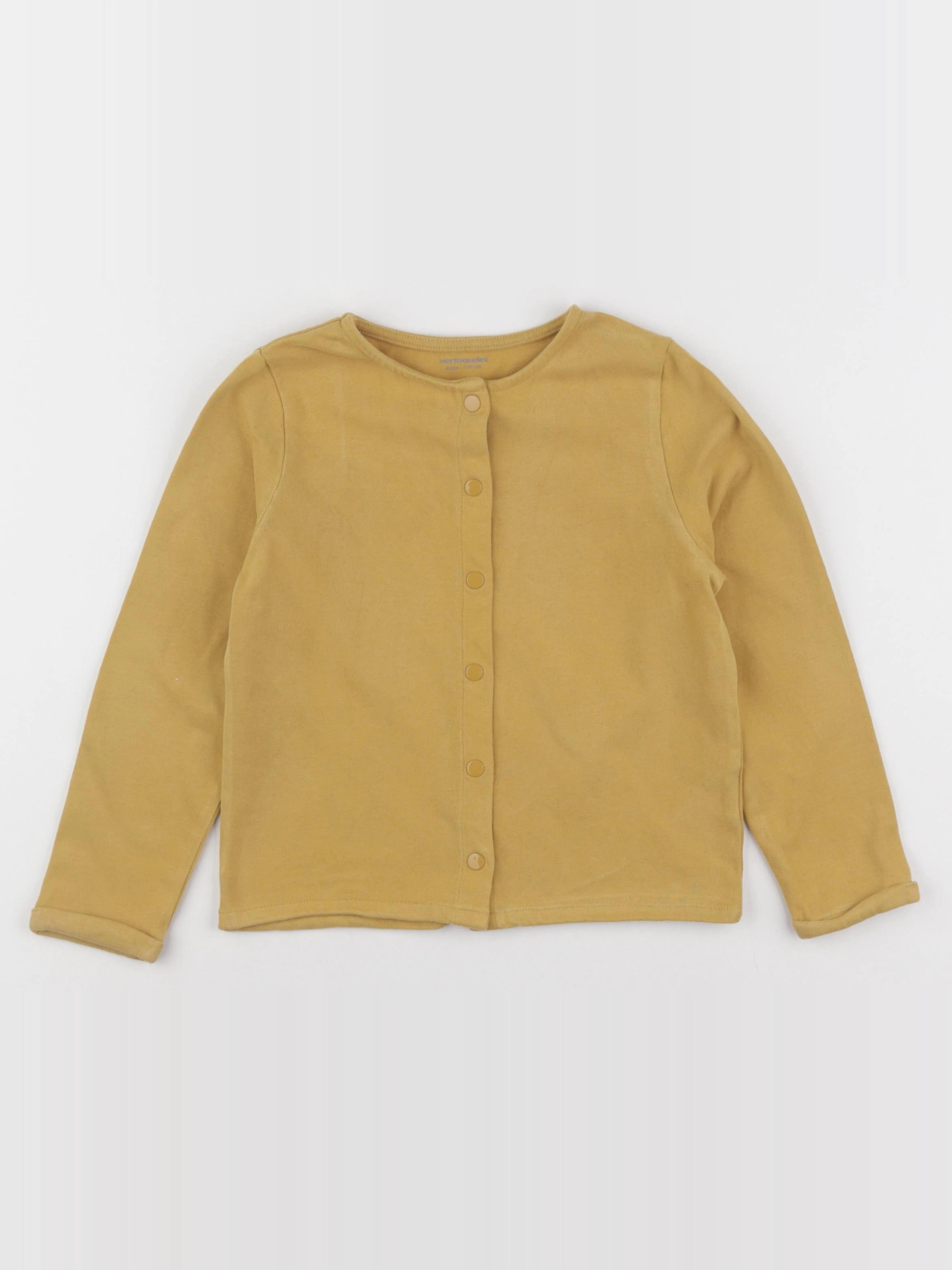 Vertbaudet - sweat jaune - 6 ans
