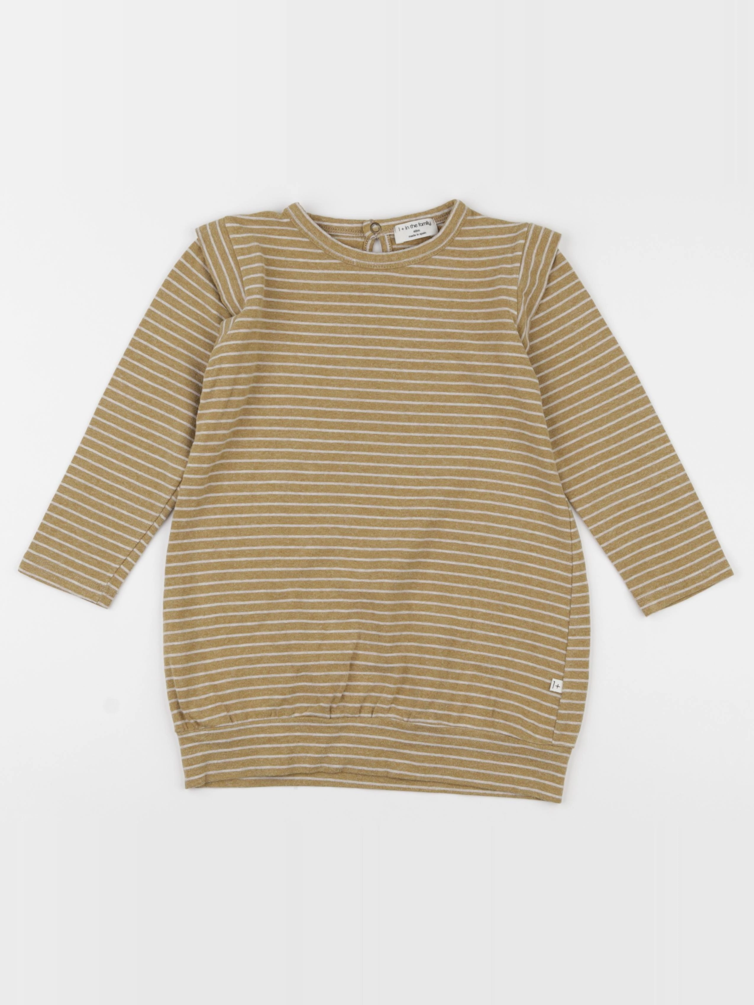 1+ In the family - robe jaune, blanc - 4 ans