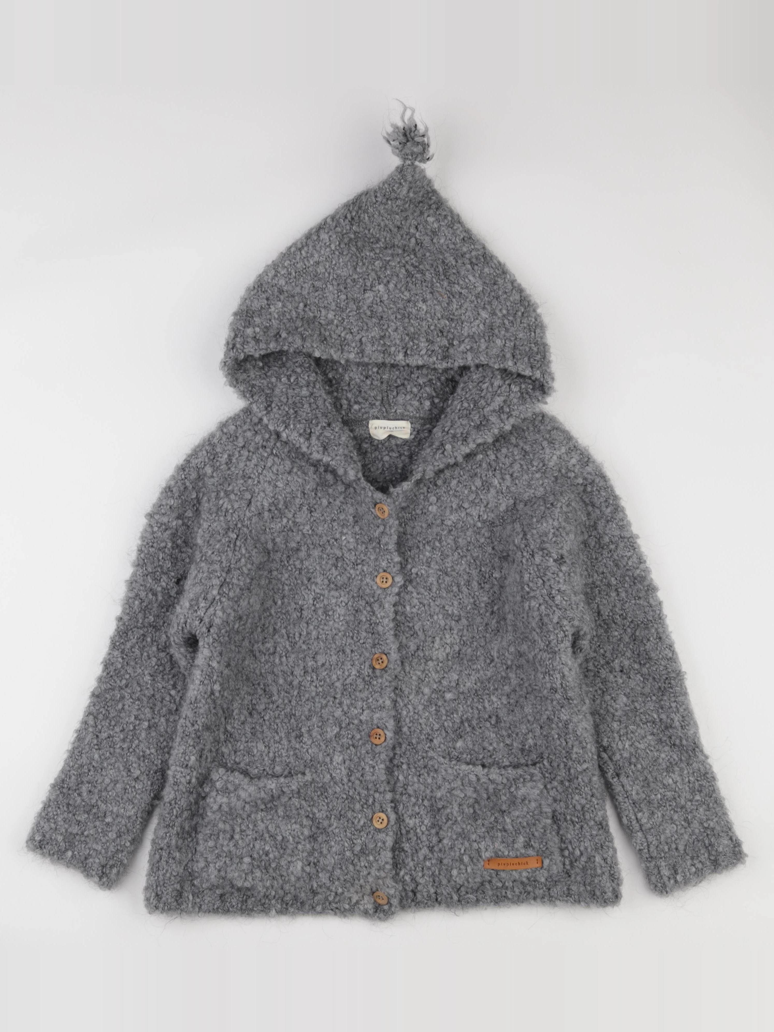 Piupiuchick - gilet gris - 10 ans