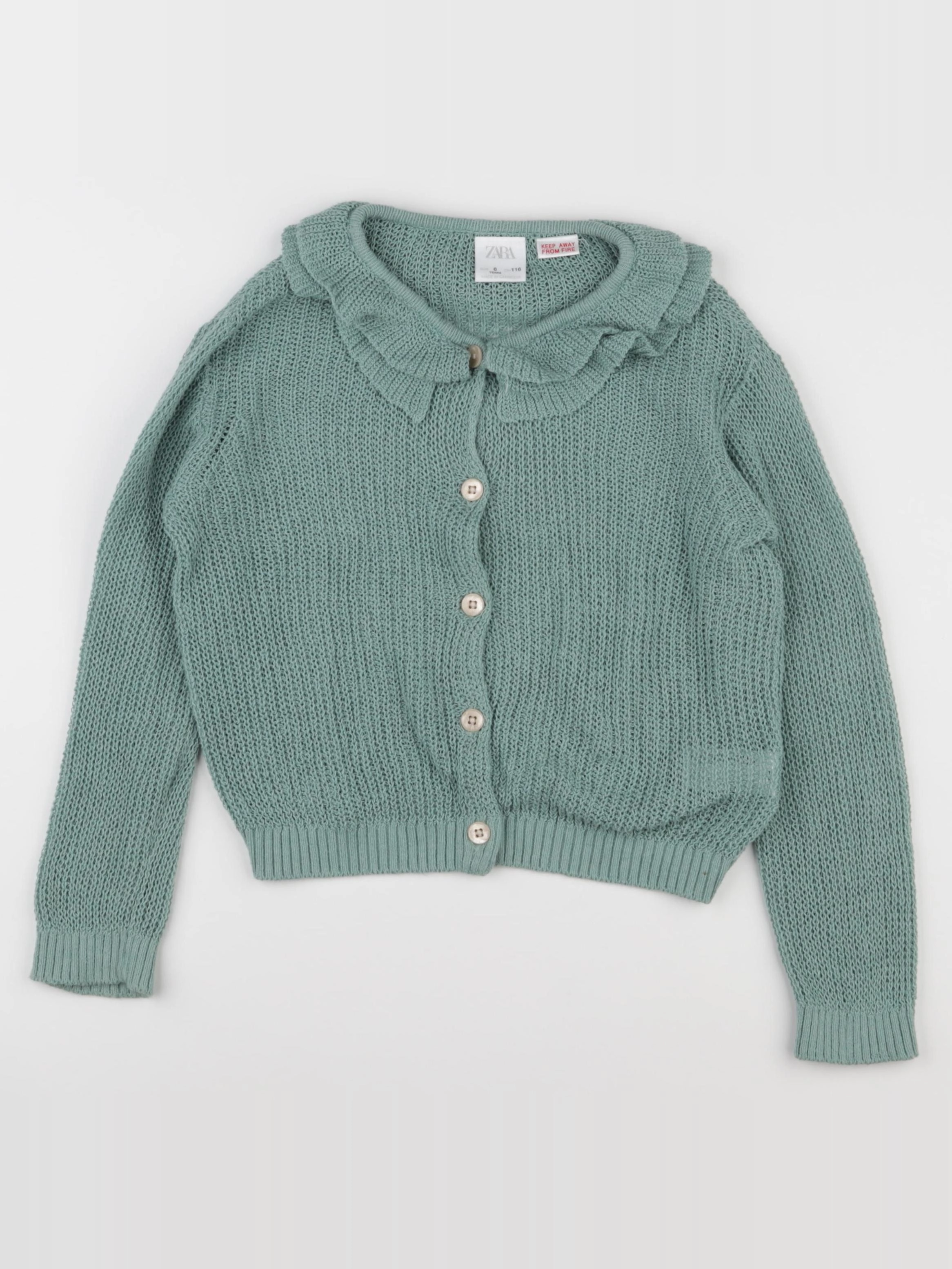 Zara - gilet vert - 6 ans