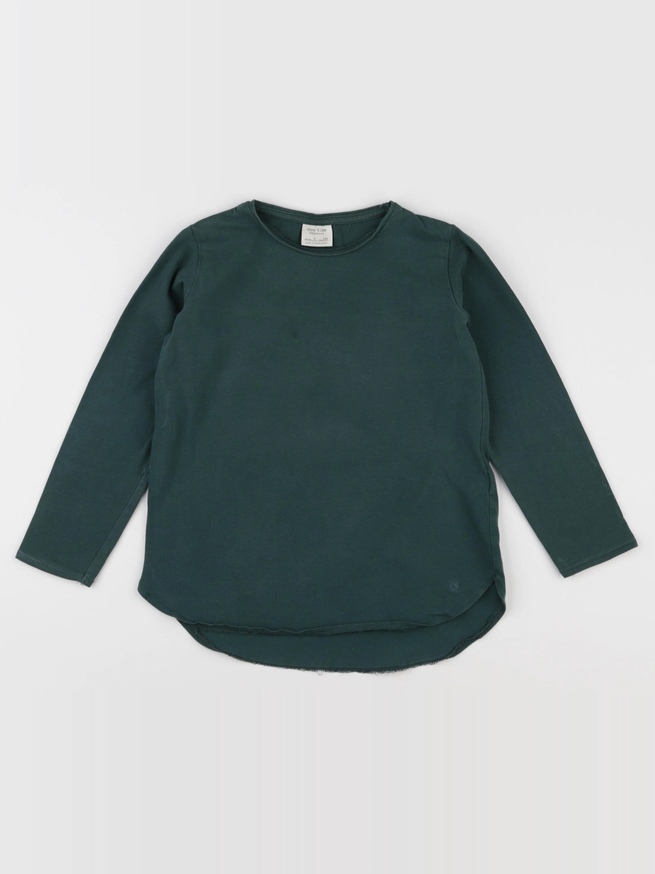 Zara - tee-shirt vert - 6 ans