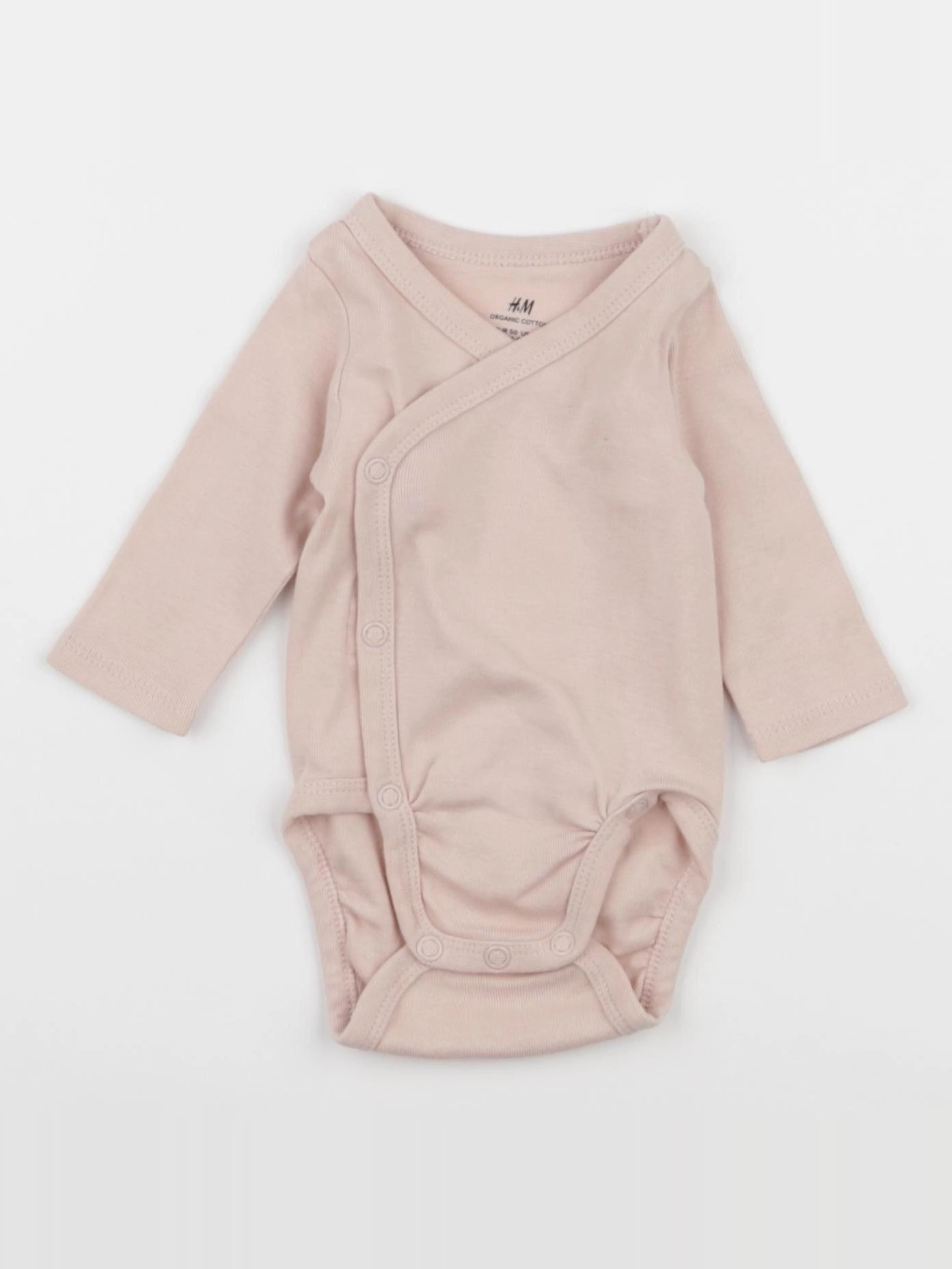 H&M - body rose - 0/1 mois