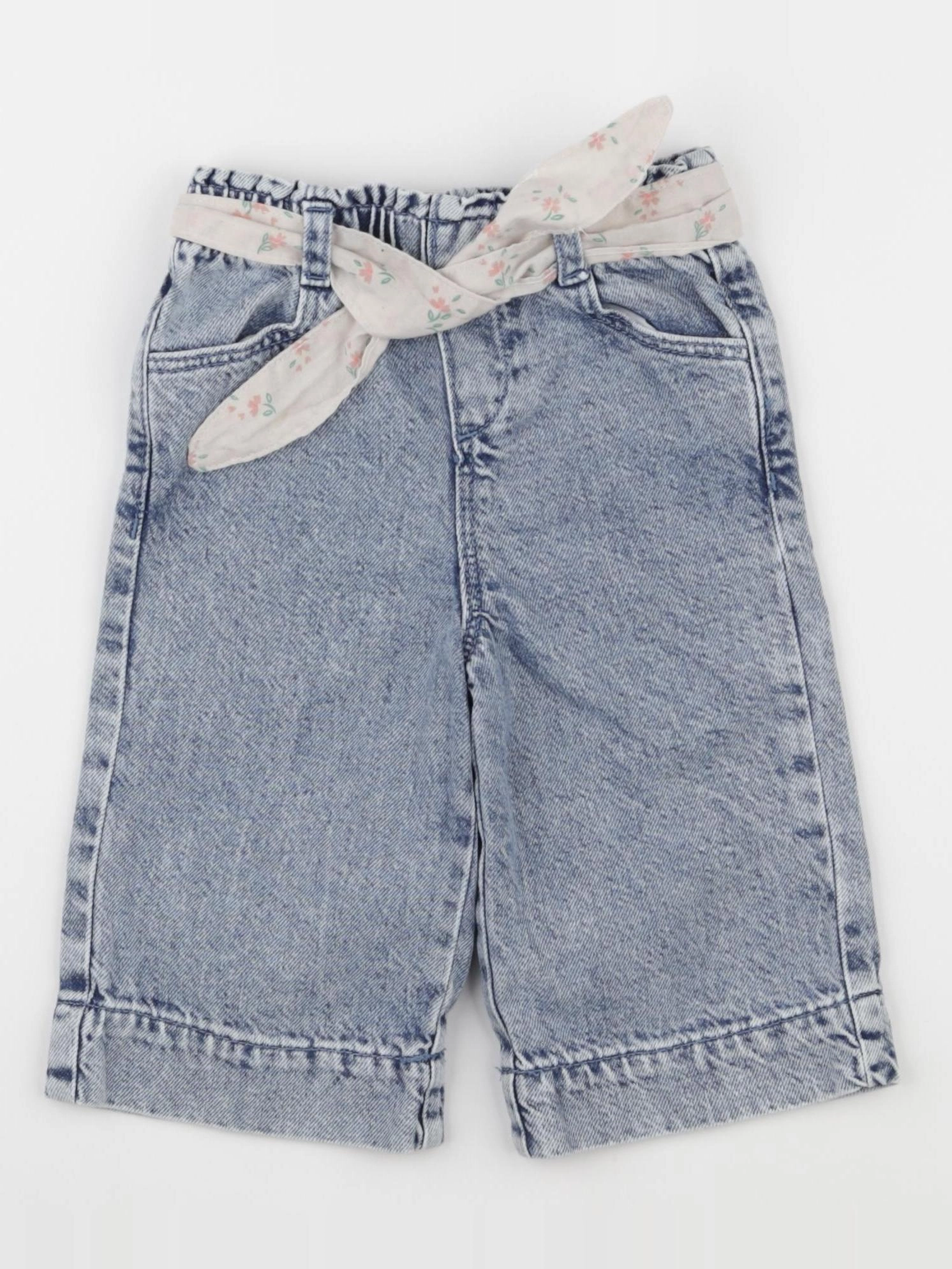 Vertbaudet - pantalon bleu - 12 mois