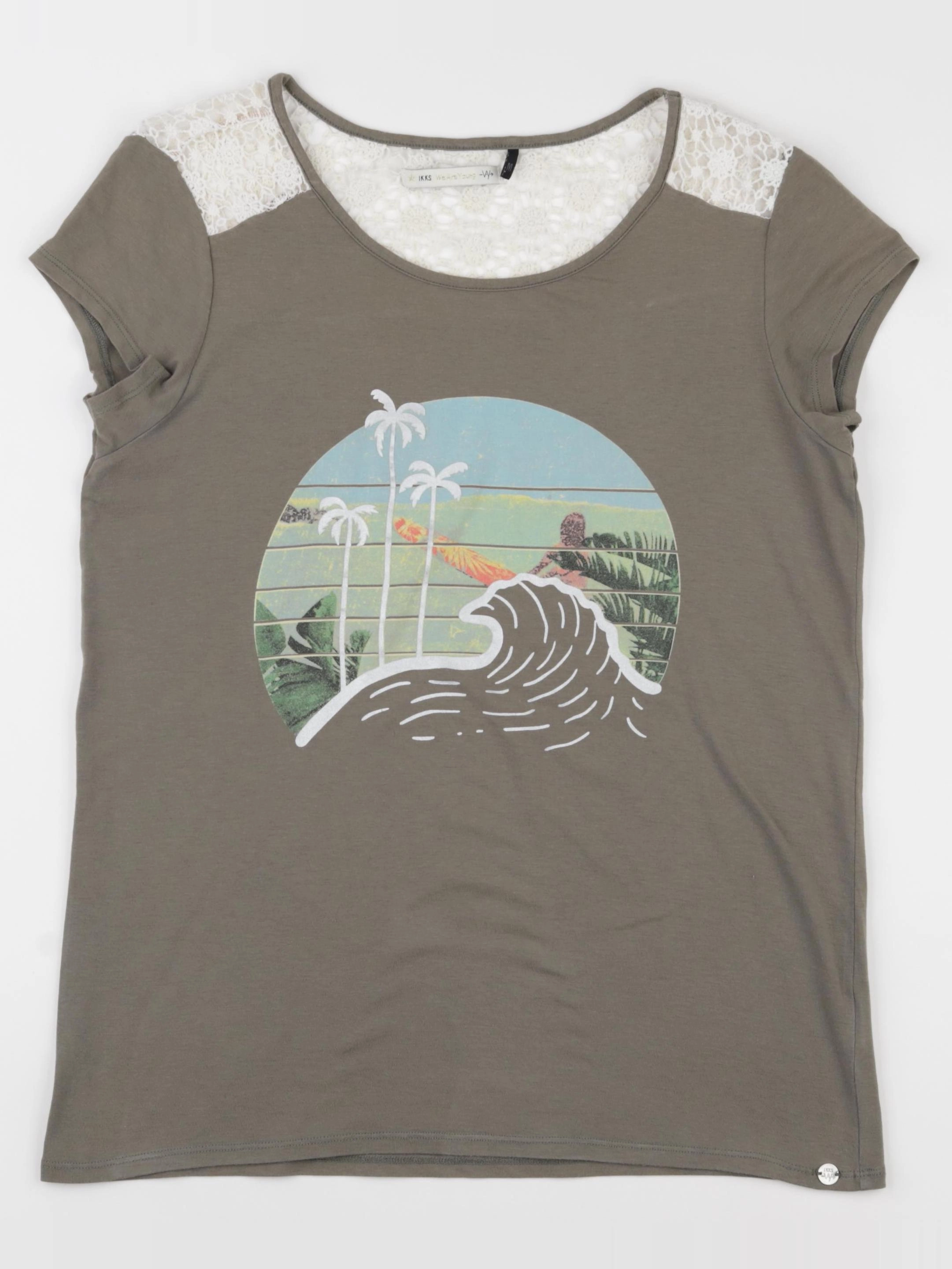 IKKS - tee-shirt vert - 16 ans