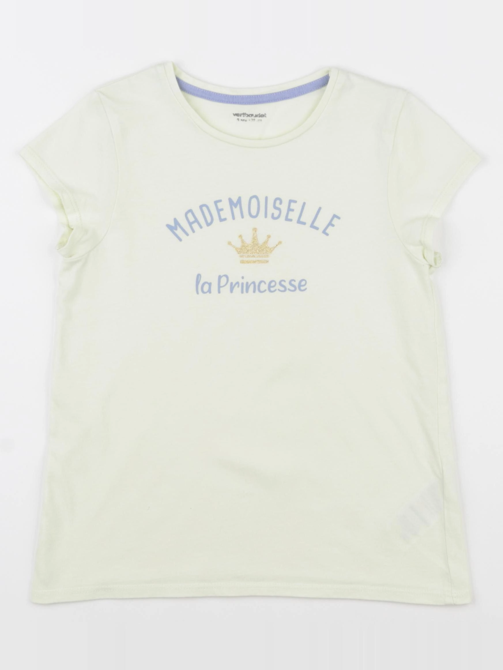 Vertbaudet - tee-shirt jaune - 8 ans