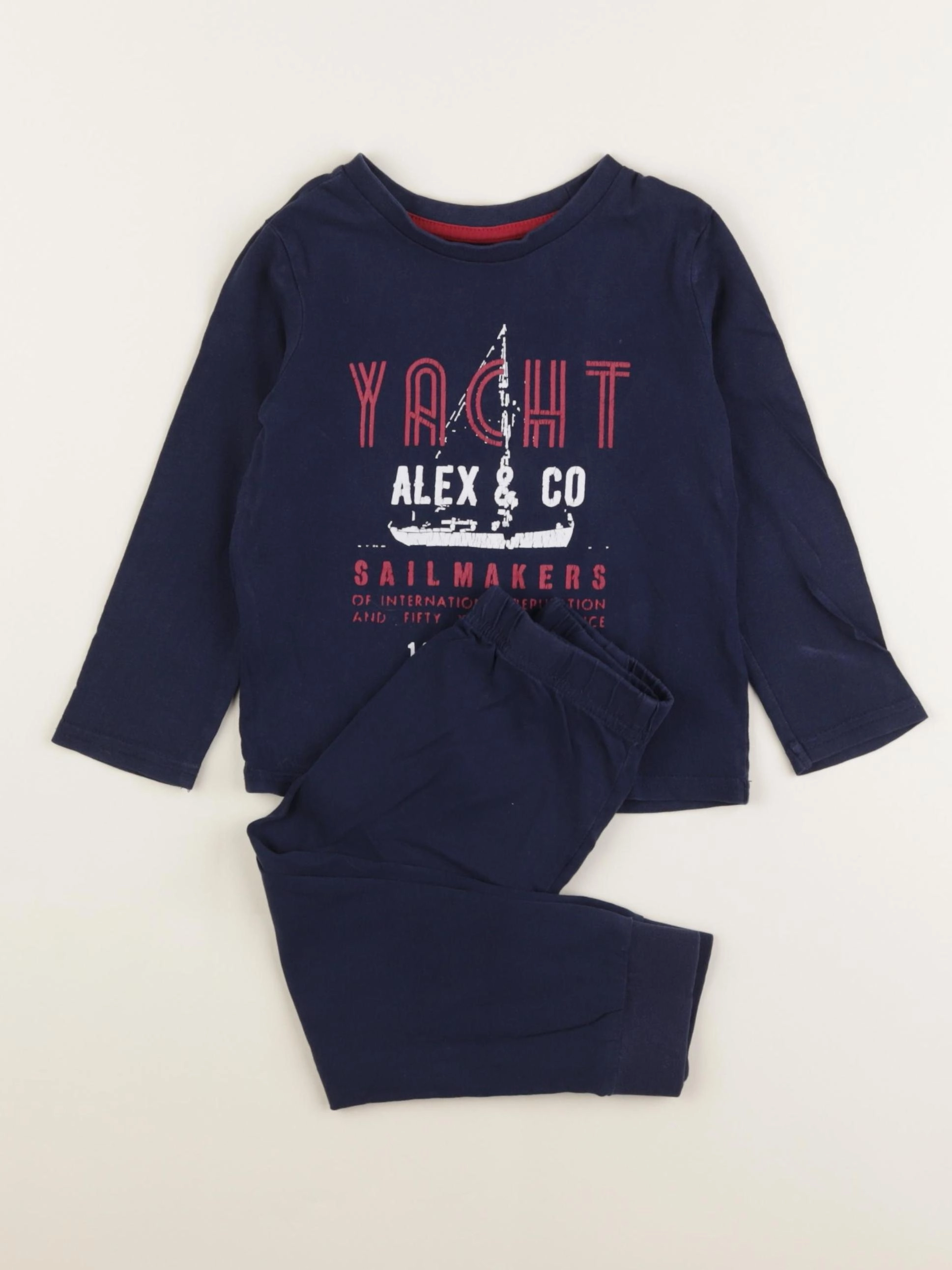 Vertbaudet - pyjama coton bleu - 3 ans