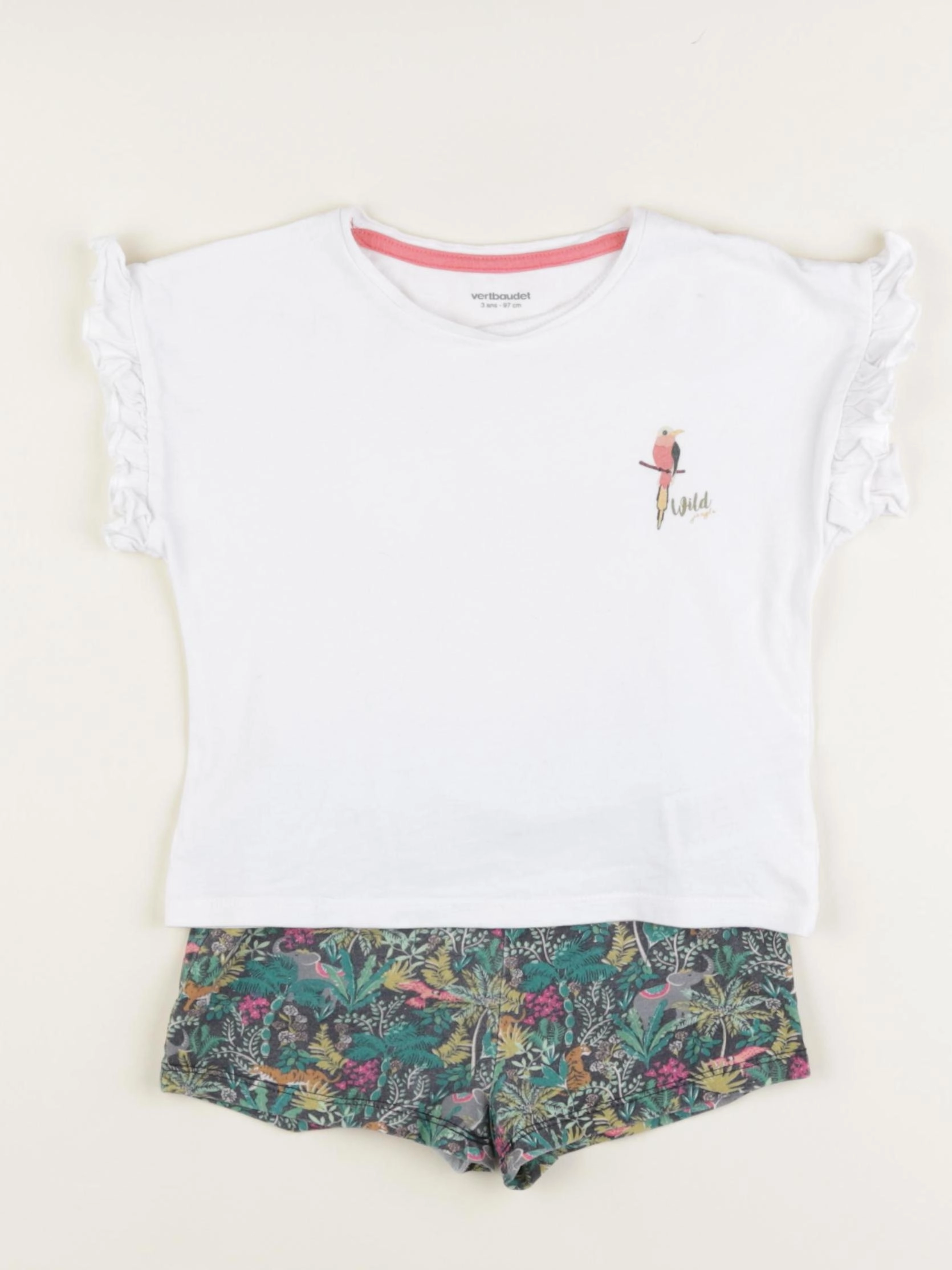 Vertbaudet - pyjama coton multicolore - 3 ans