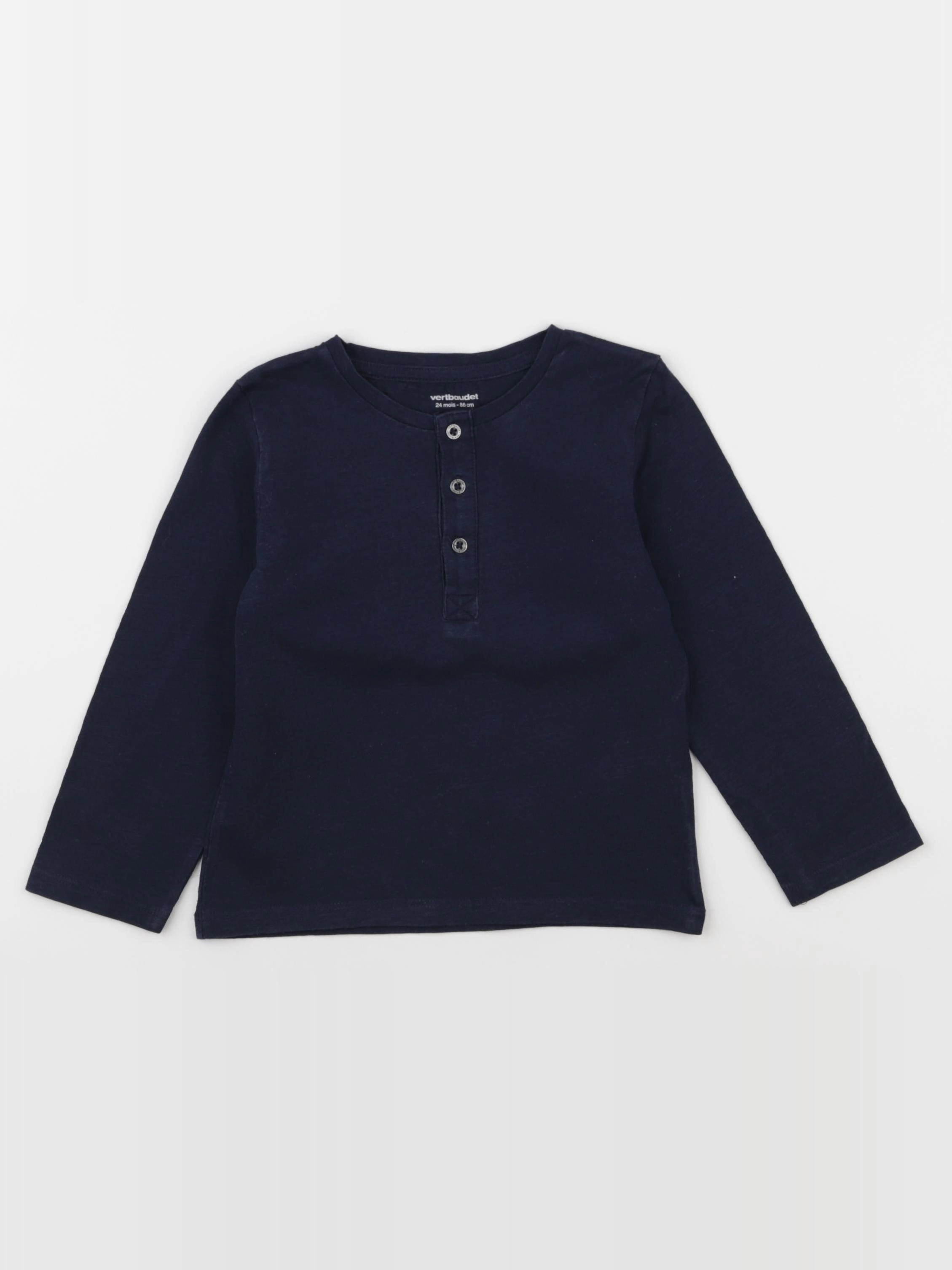 Vertbaudet - tee-shirt bleu - 24 mois