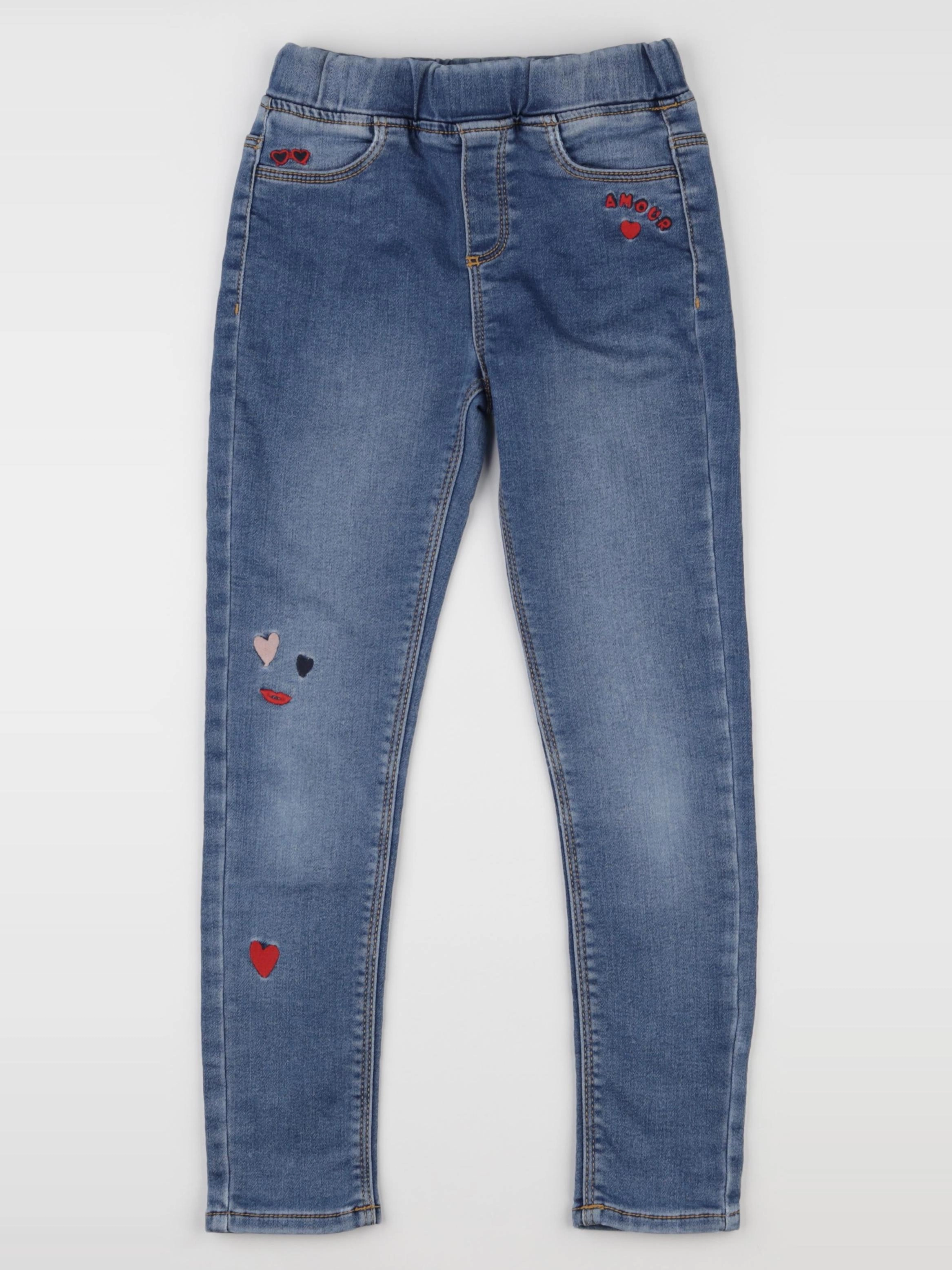 Vertbaudet - jegging bleu - 8 ans